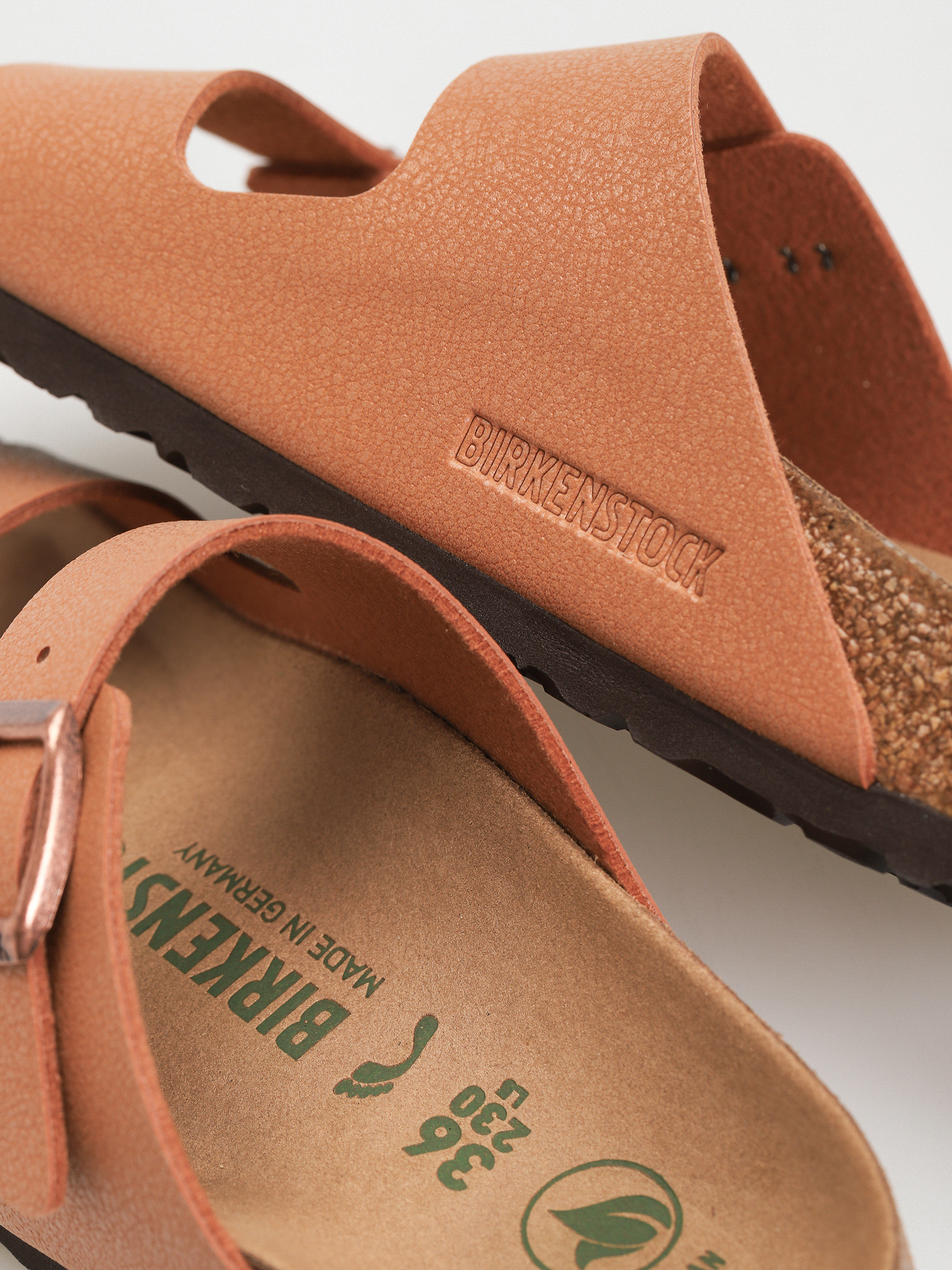 Birkenstock Arizona Birko Flor Nubuck Narrow Wmn Flip Flops (pecan)