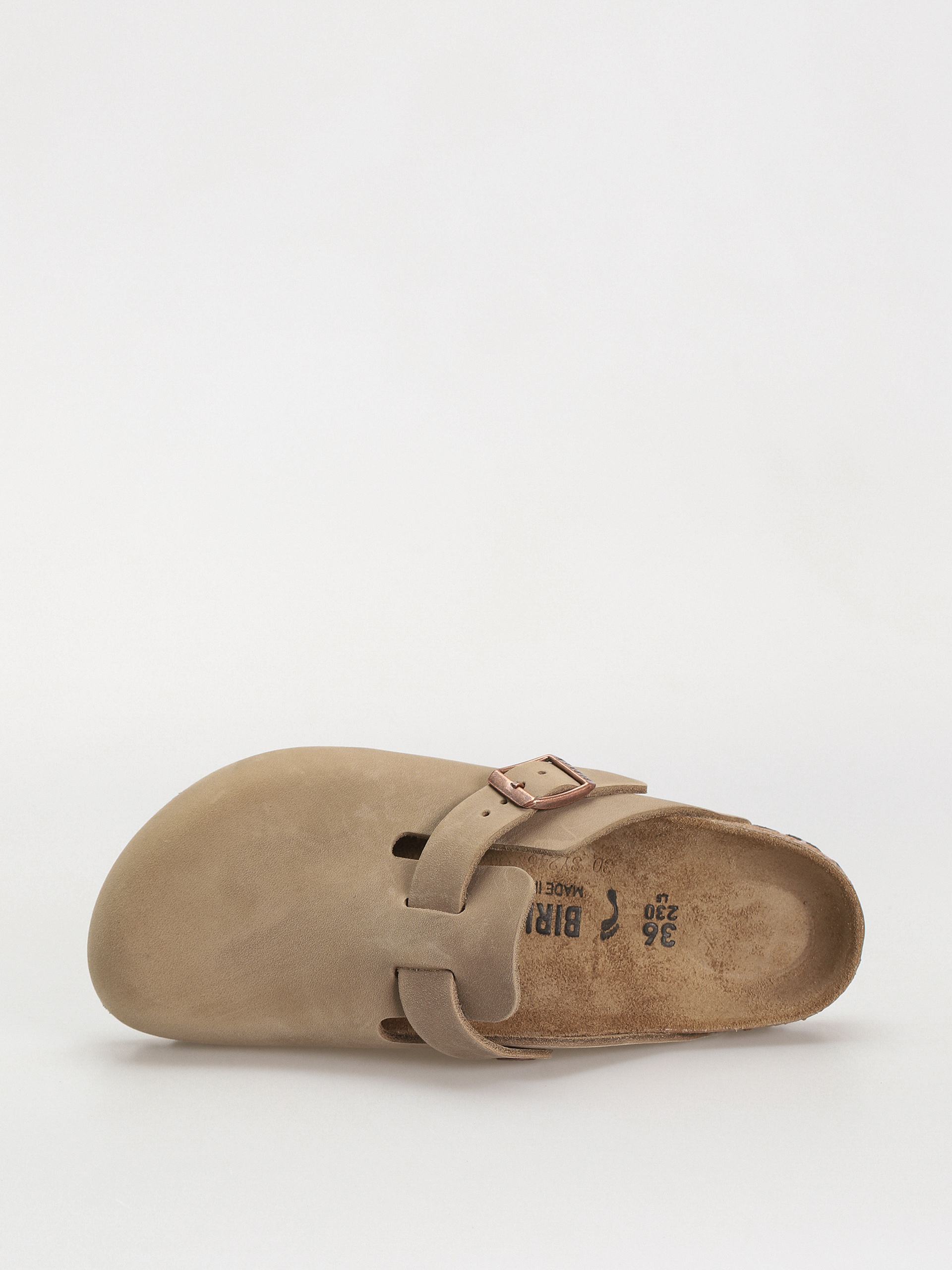 Birkenstock Boston Oiled Leather Narrow Wmn Flip-flops (tobacco brown)