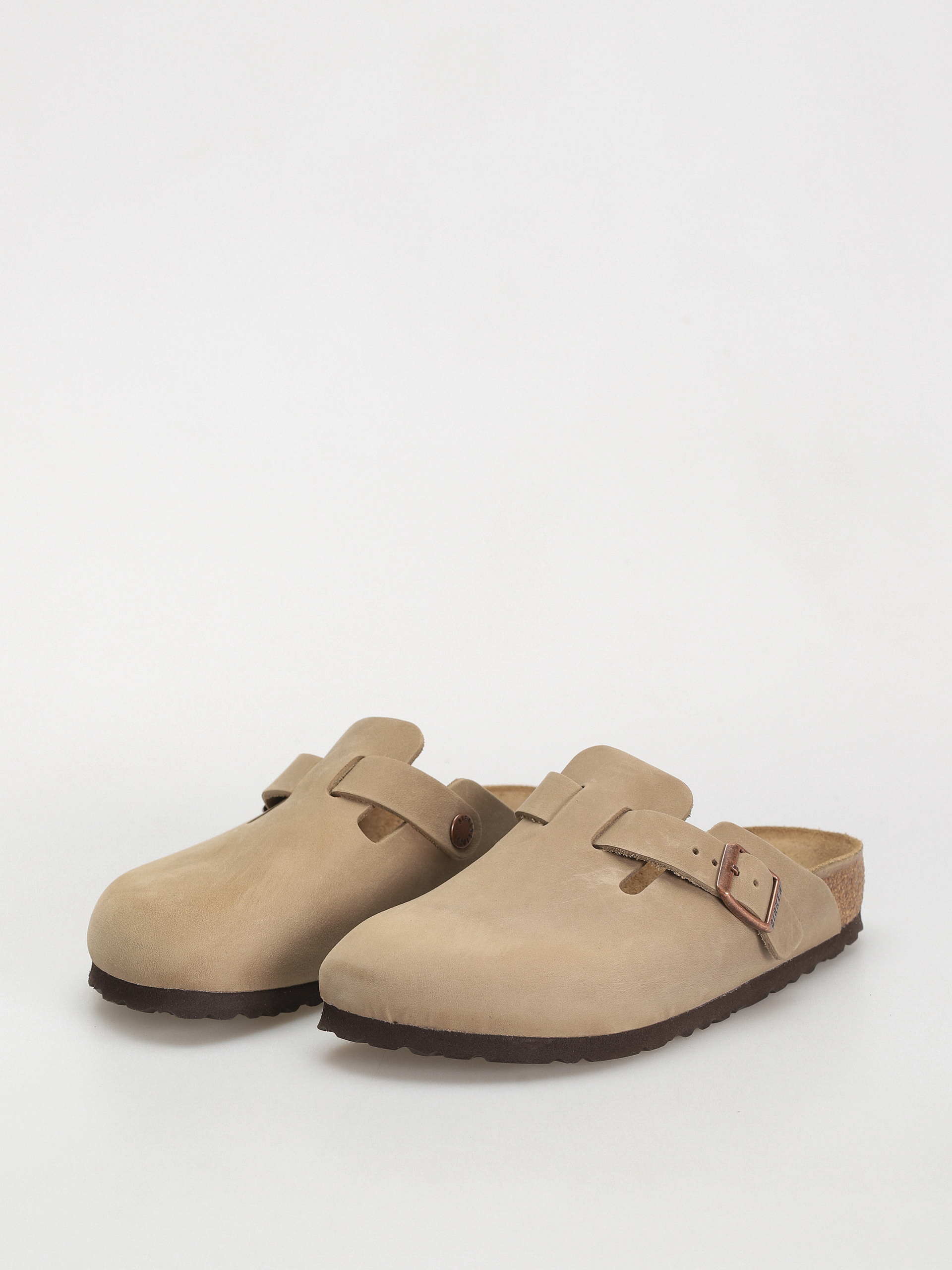 Birkenstock Boston Oiled Leather Narrow Wmn Flip-flops (tobacco brown)