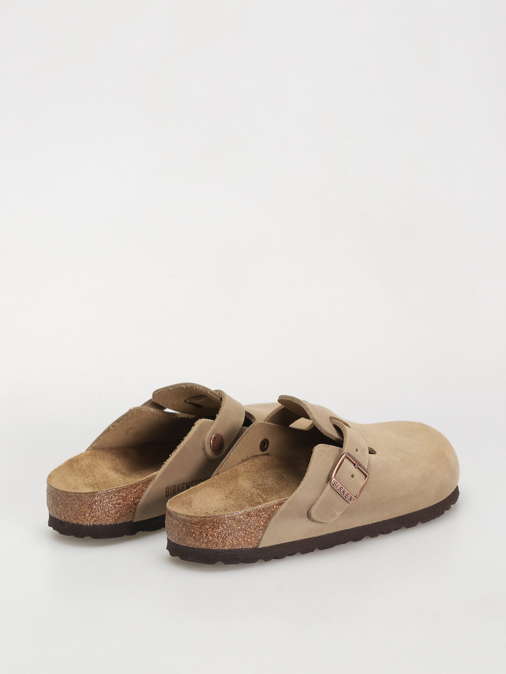 Birkenstock Boston Oiled Leather Narrow Wmn Flip-flops (tobacco brown)