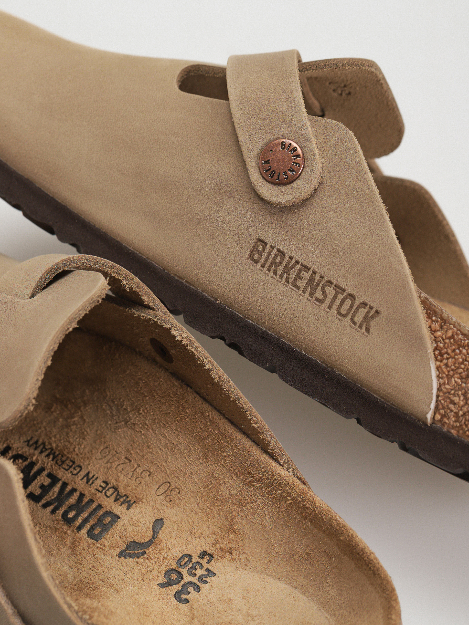 Birkenstock Boston Oiled Leather Narrow Wmn Flip-flops (tobacco brown)