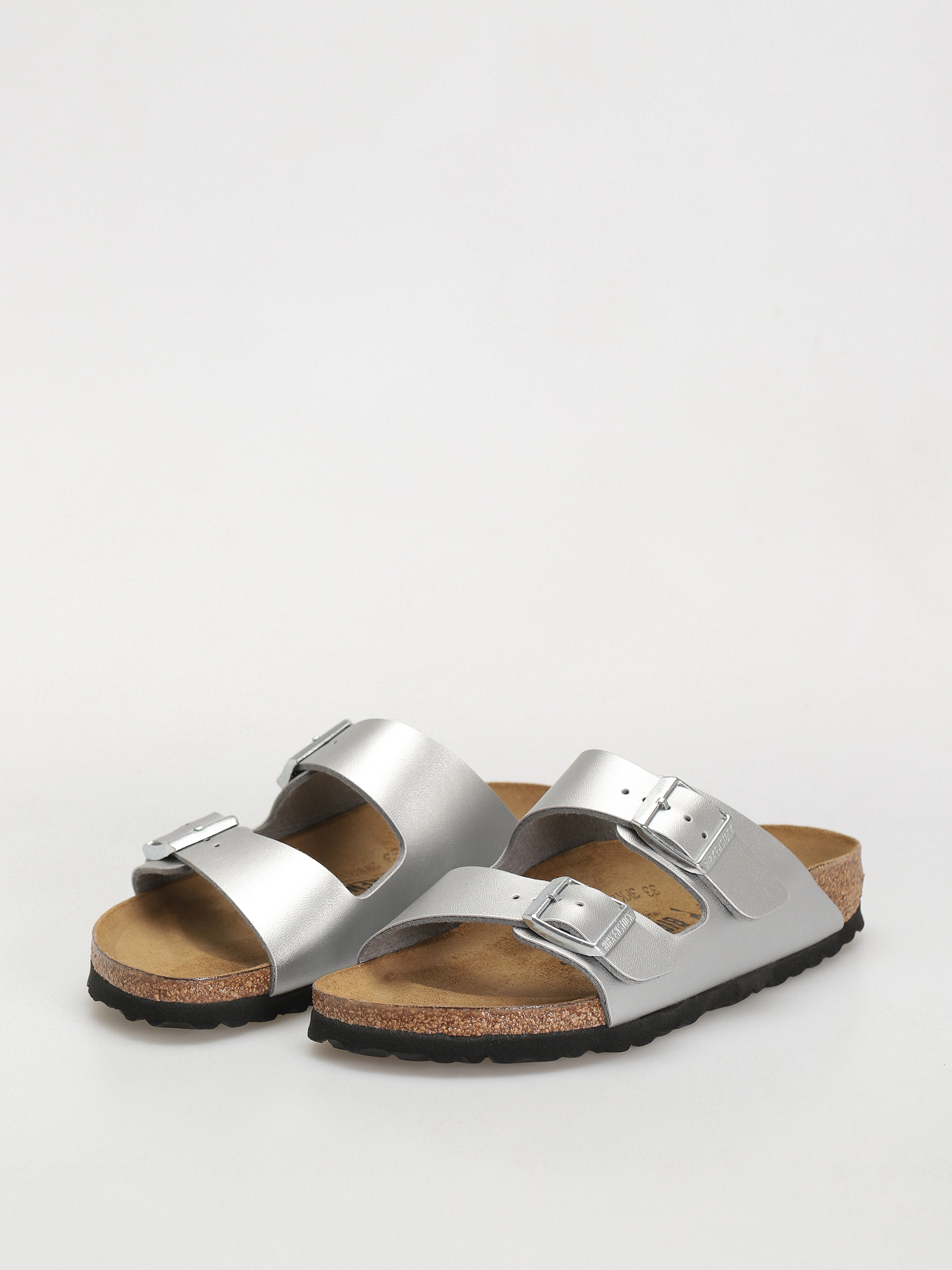 Birkenstock Arizona Birko Flor Narrow Wmn Flip-flops (silver)