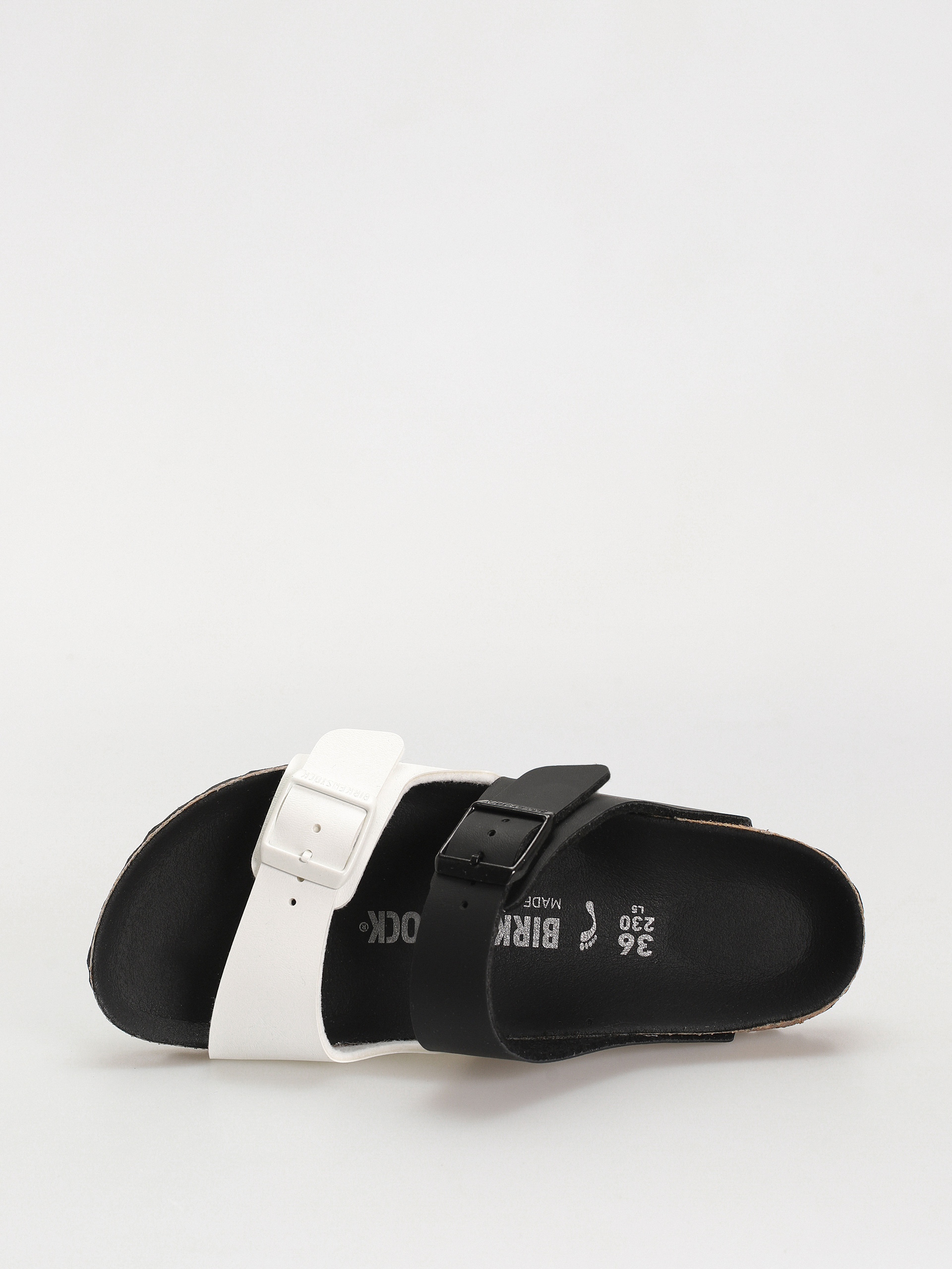 Birkenstock Arizona Birko Flor Narrow Wmn Flip-flops (black/white)