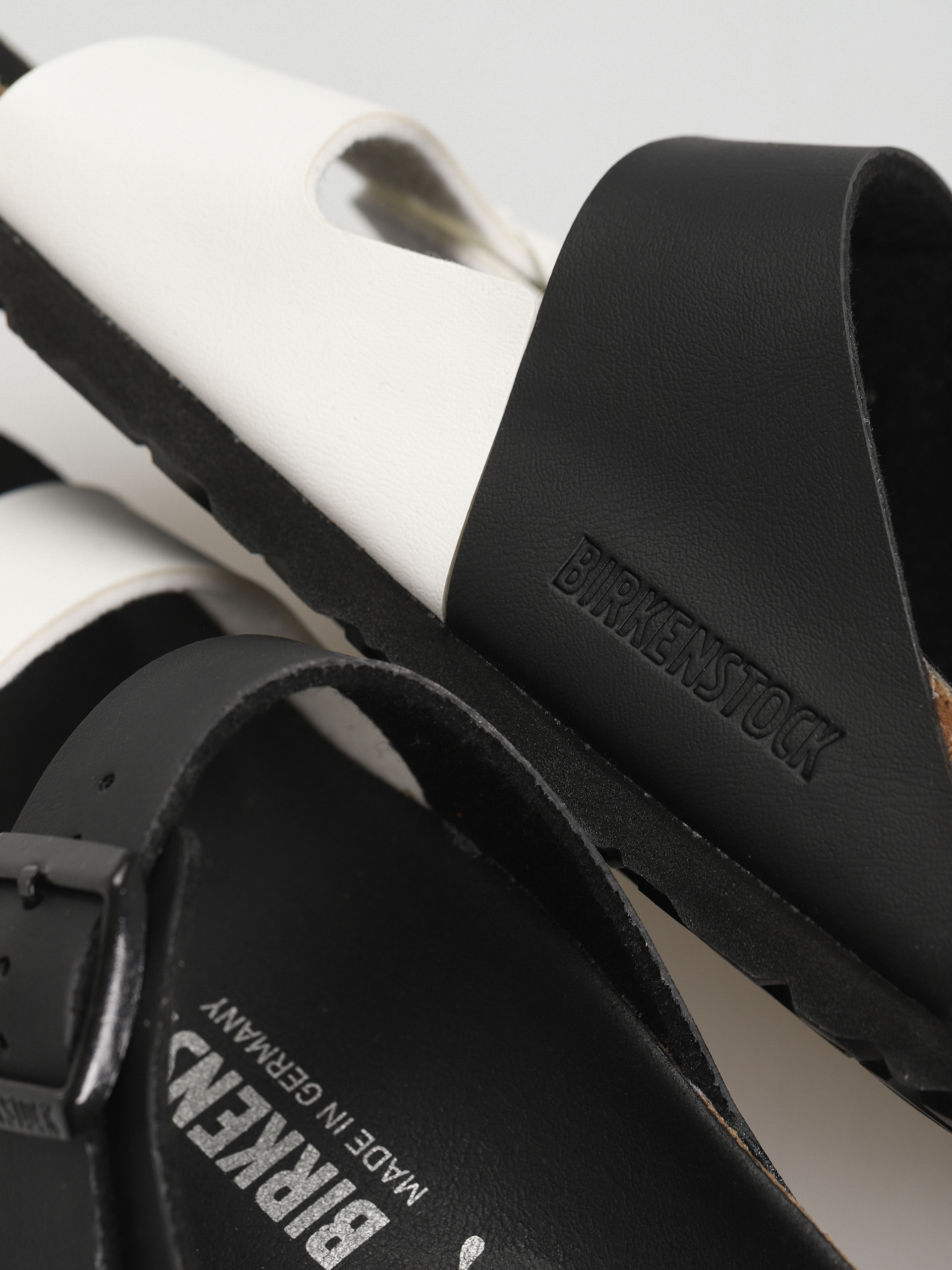 Birkenstock Arizona Birko Flor Narrow Wmn Flip-flops (black/white)