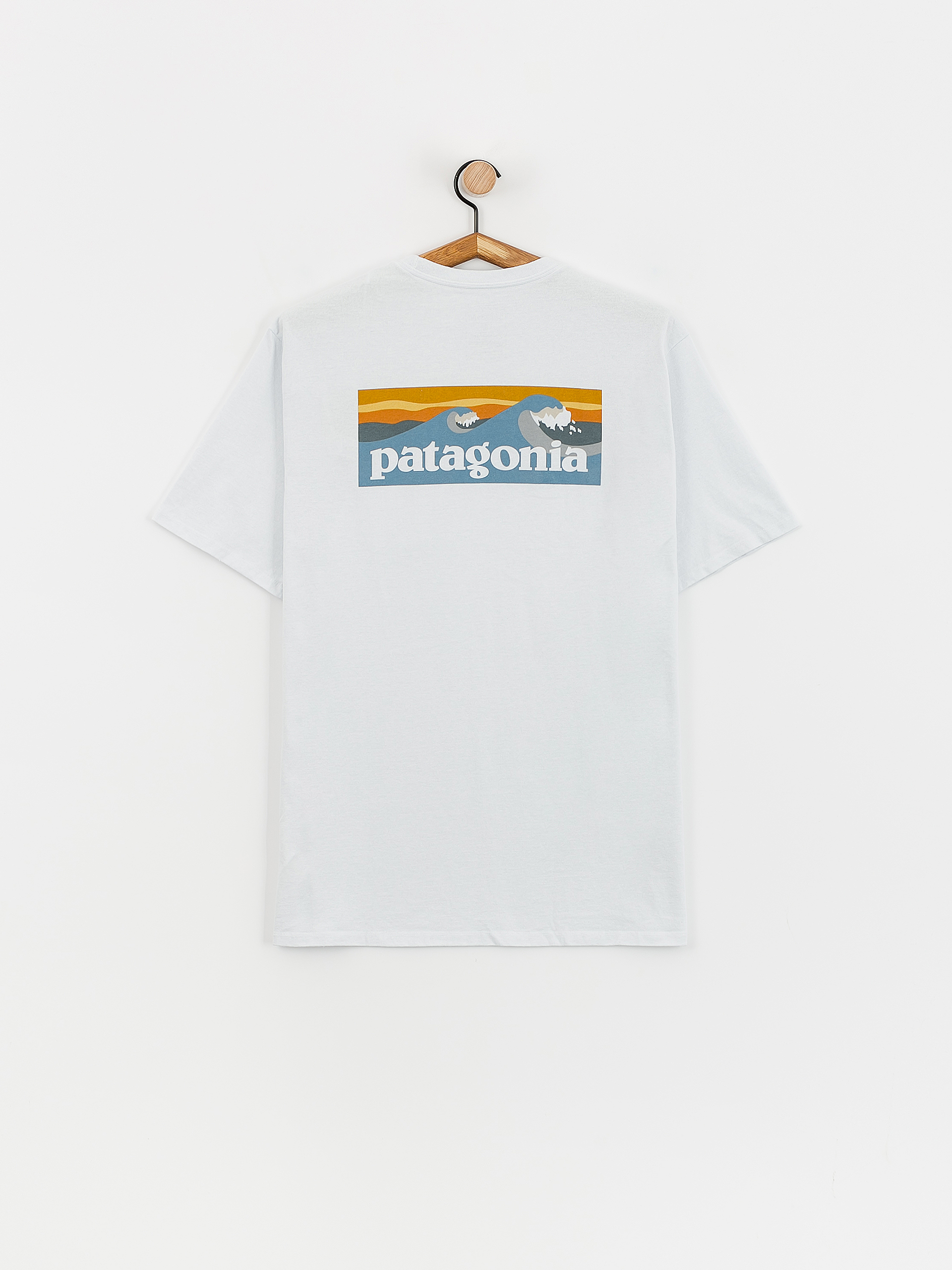 Patagonia Boardshort Logo Pocket Responsibili T-Shirt (white)