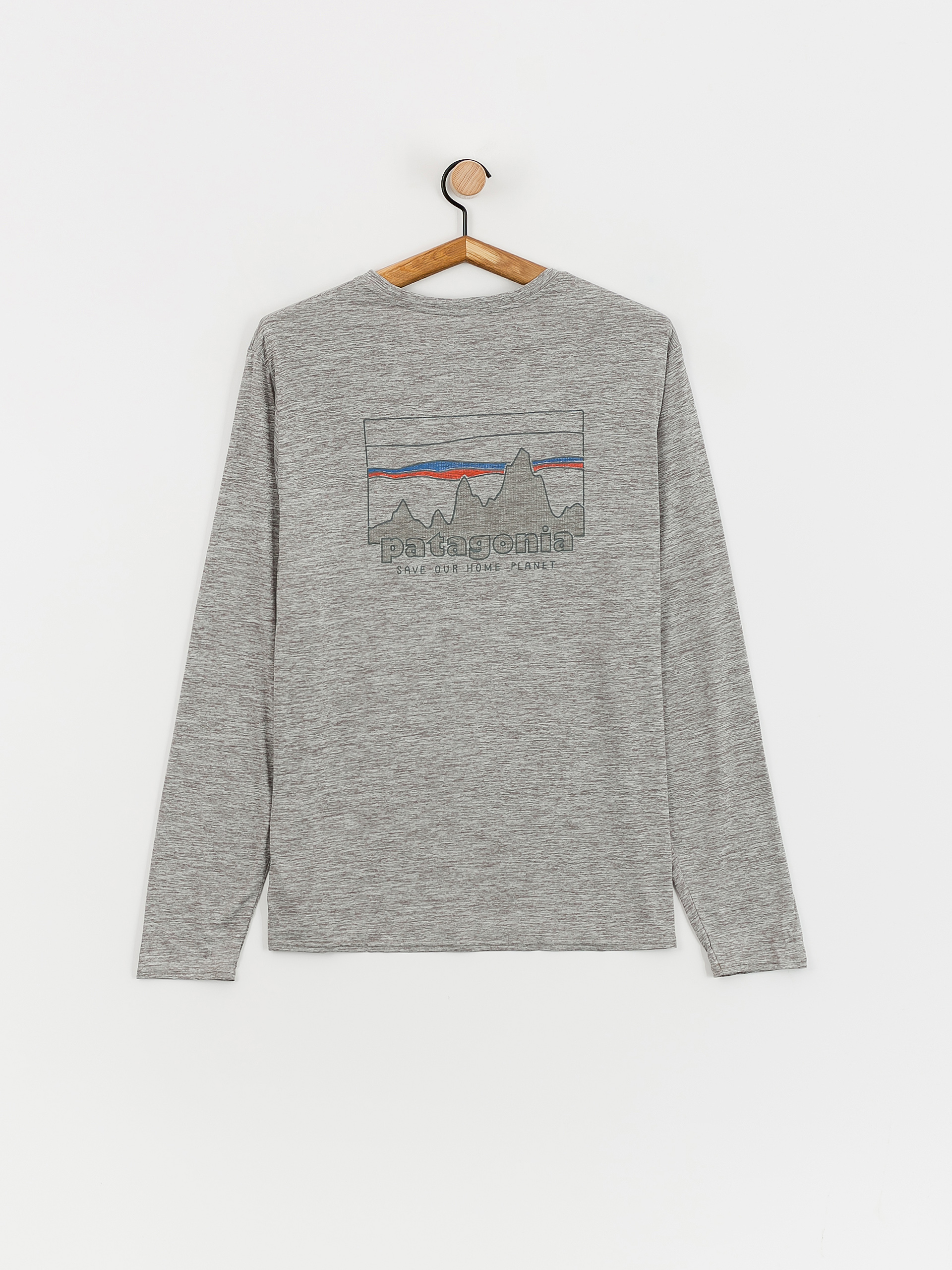 Patagonia Cap Cool Daily Graphic Longsleeve (73 skyline feather grey)