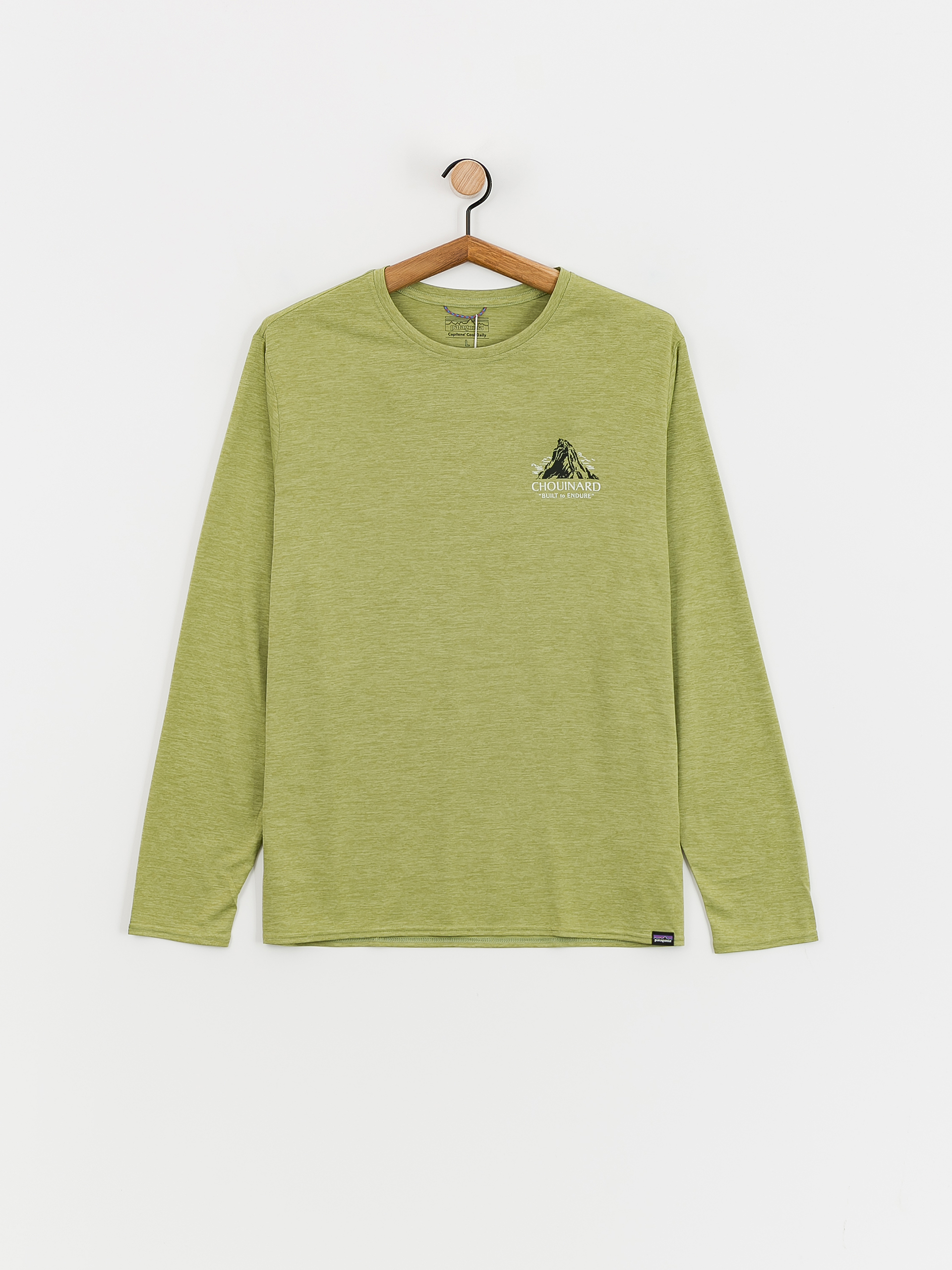 Patagonia Cap Cool Daily Graphic Longsleeve (chouinard crest buckhorn green x-dye)
