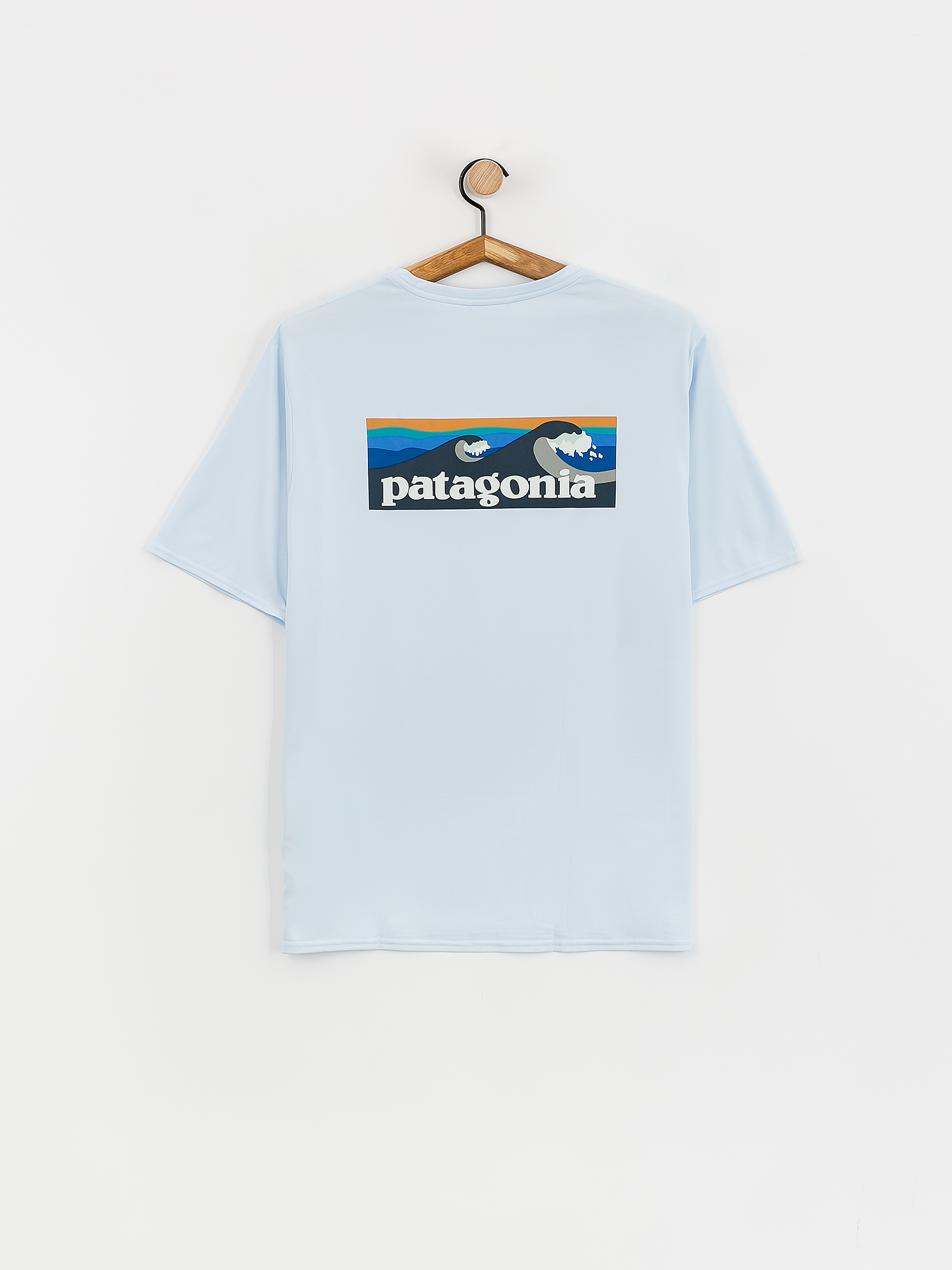 Patagonia Cap Cool Daily Graphic T-Shirt - blue (boardshort logo