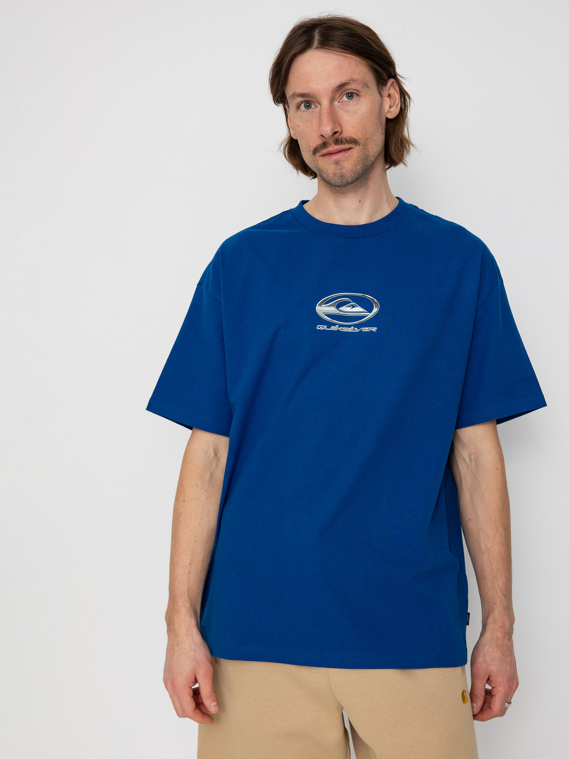 Quiksilver Chrome Logo T-Shirt (monaco blue)