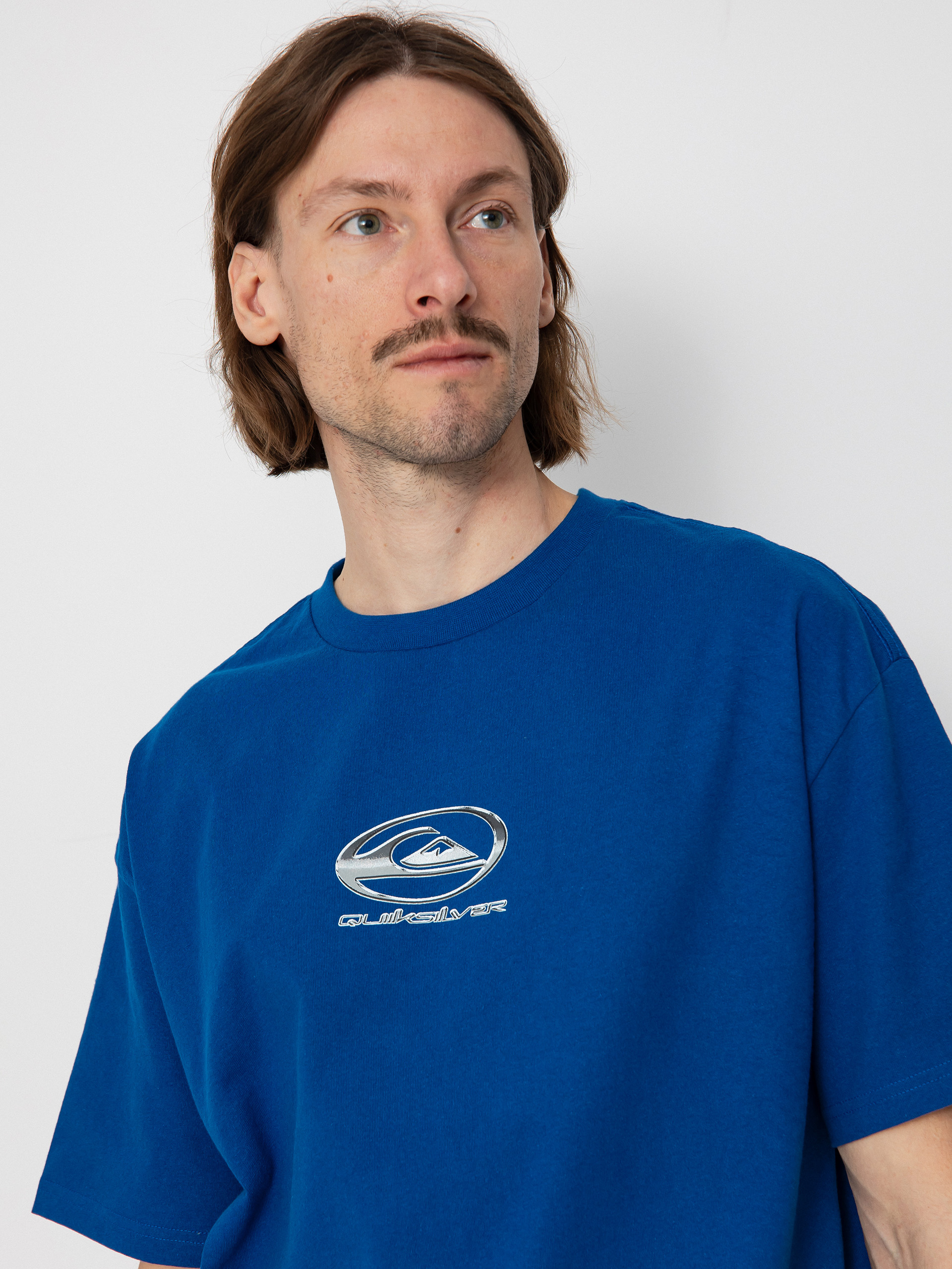 Quiksilver Chrome Logo T-Shirt (monaco blue)