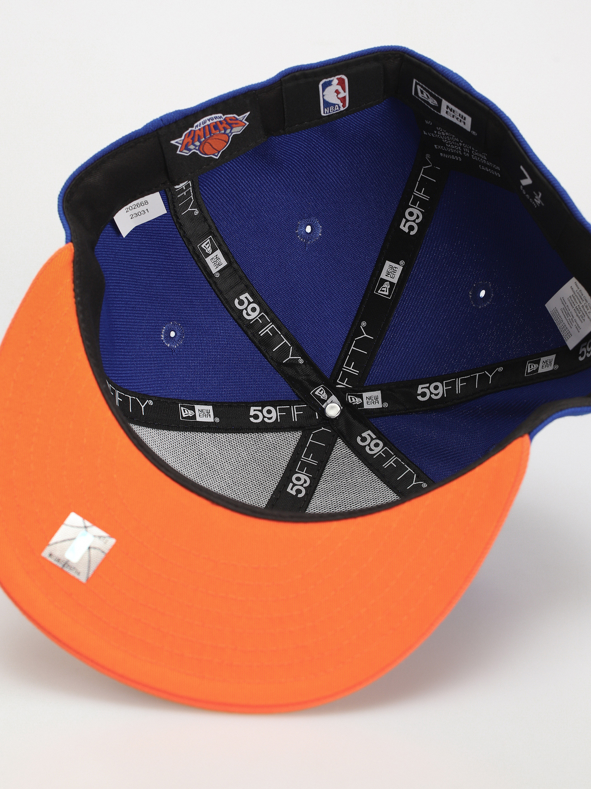 New Era NBA Essential 59Fifty New York Knicks Cap (navy/orange)