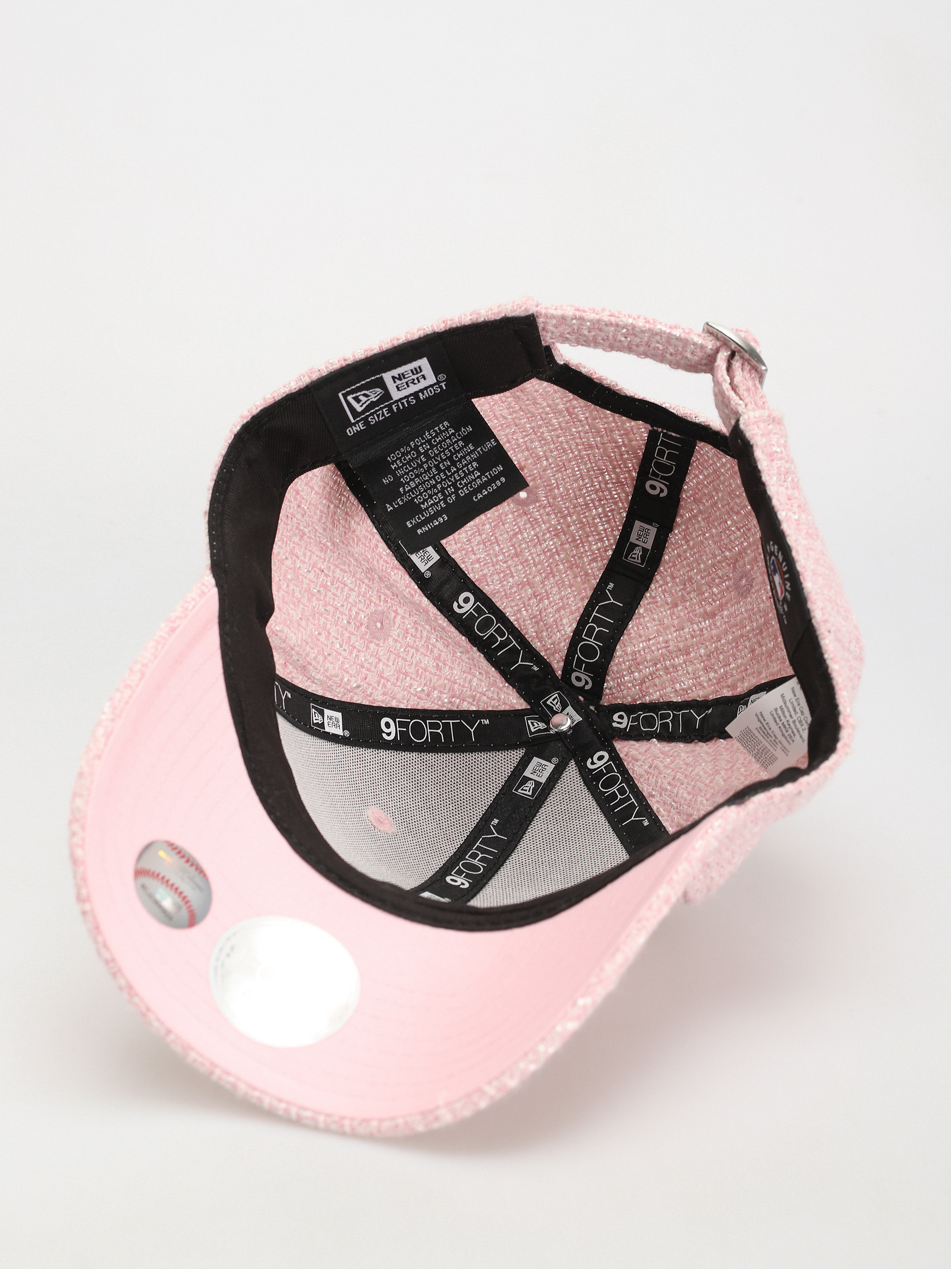 【New Era】9FORTY Summer Tweed キャップ【在庫有】 New Era Summer Tweed 9Forty New York Yankees Wmn Cap - pink