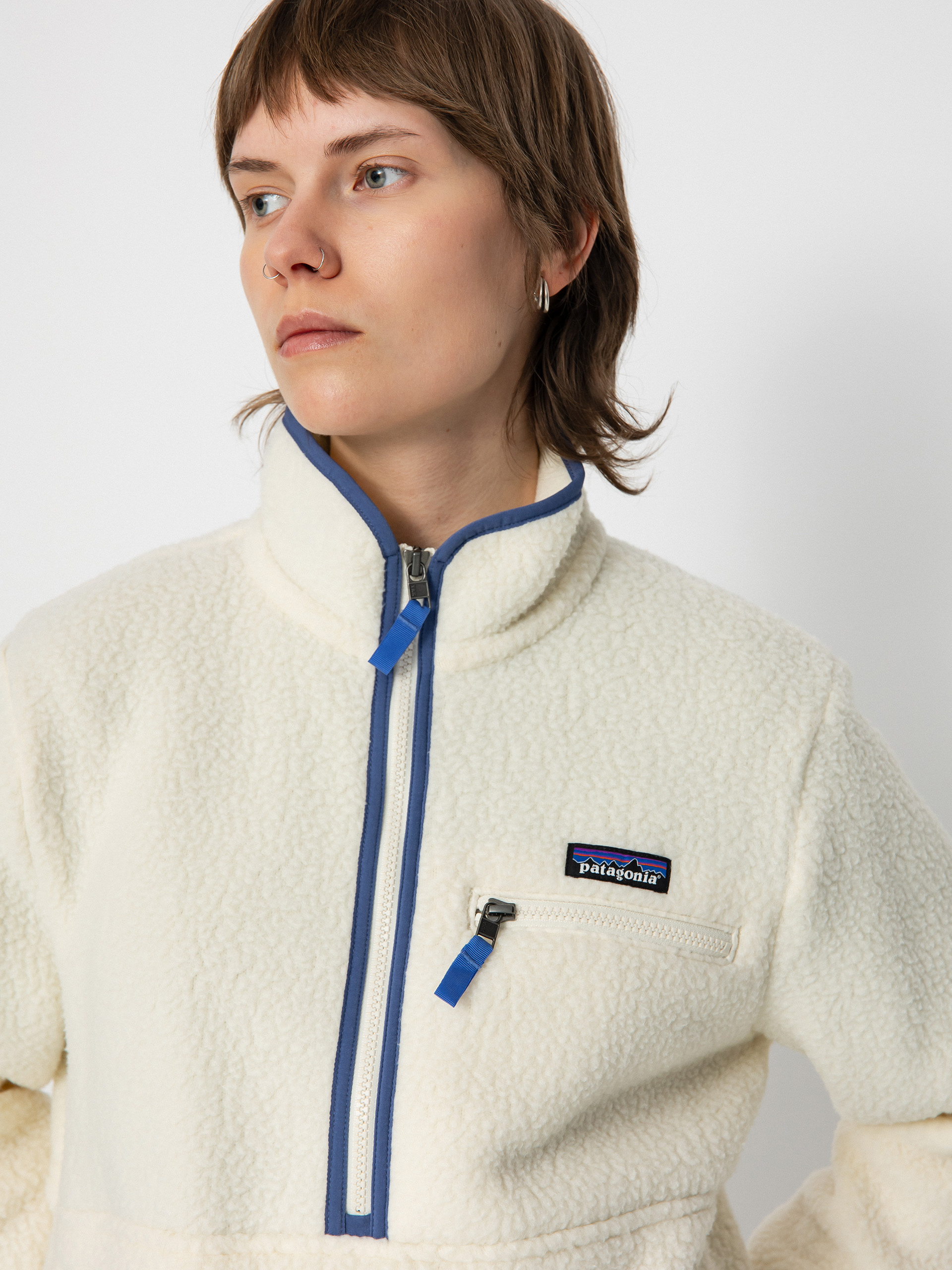 Womens Patagonia Retro Pile Marsupial Fleece  (natural)