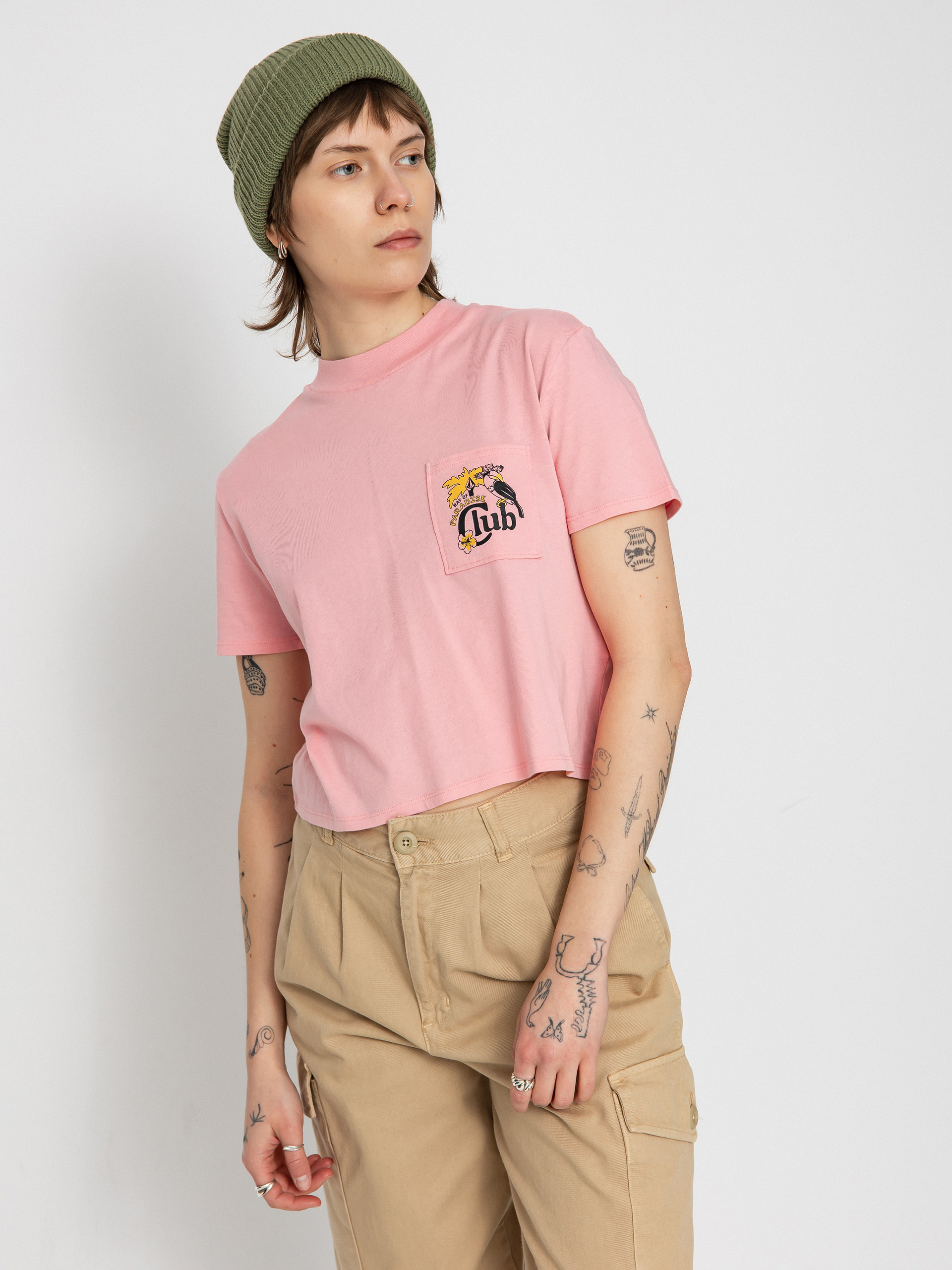 Volcom Pocket Dial Wmn T-Shirt (guava)