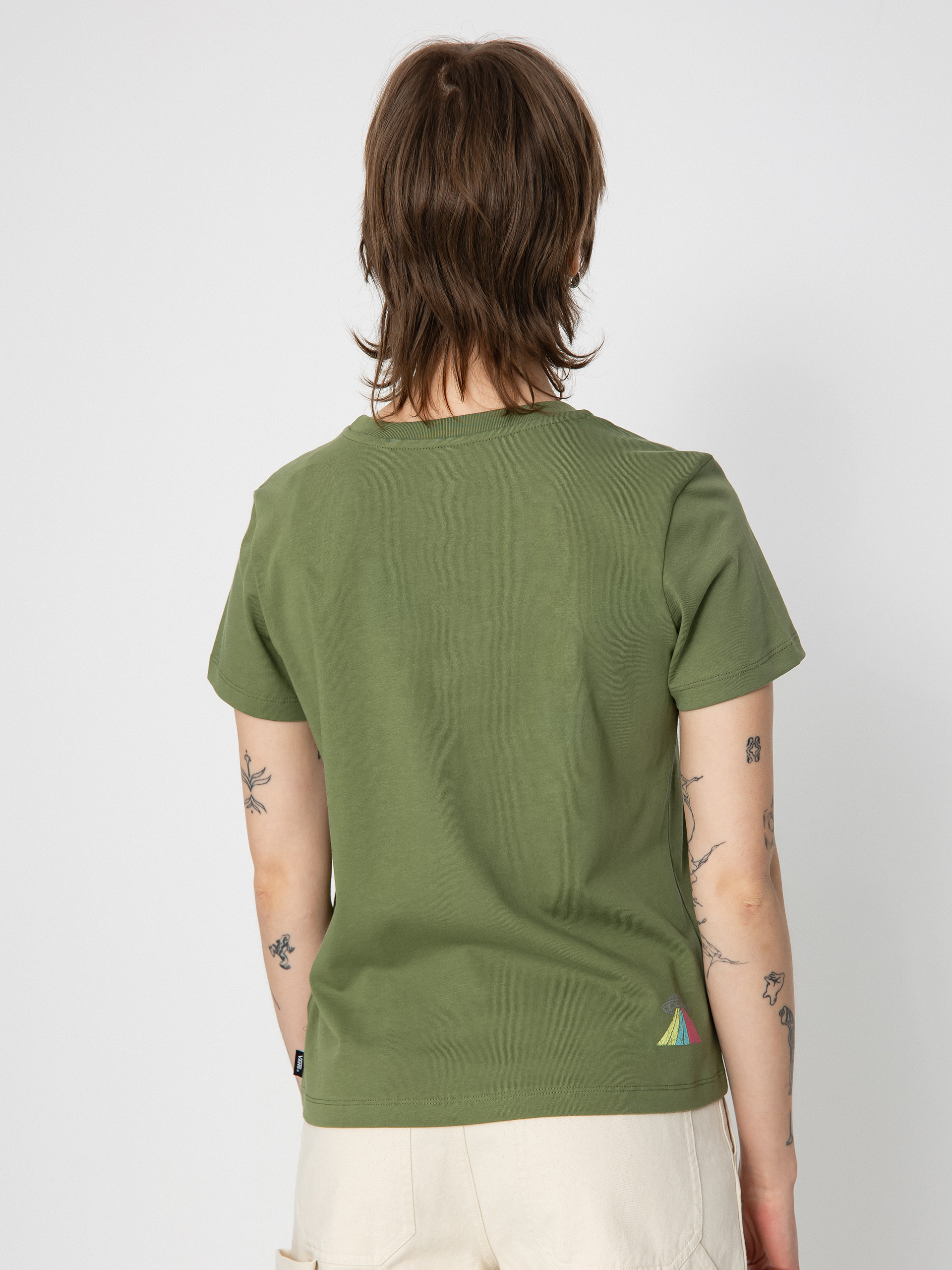 Vans Skull Saucer Crew Wmn T-Shirt (olivine)