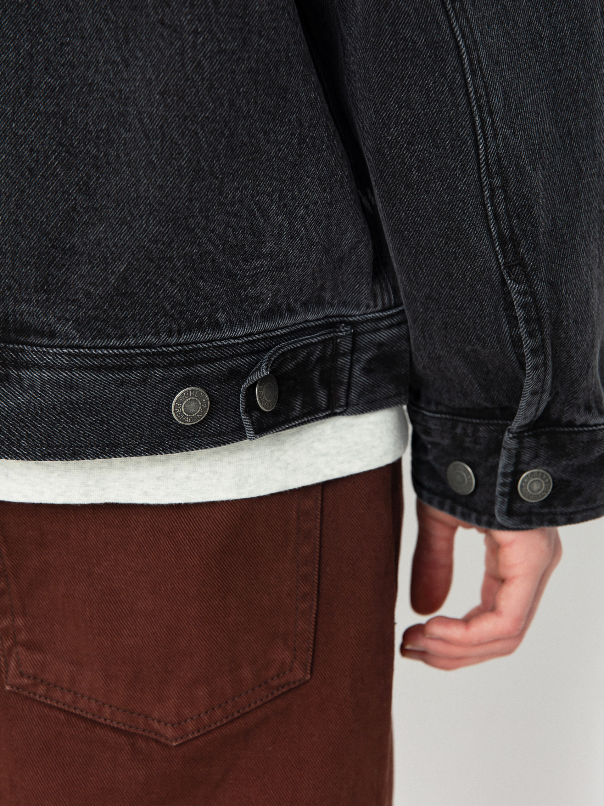 OBEY Easton Jacke (faded black)