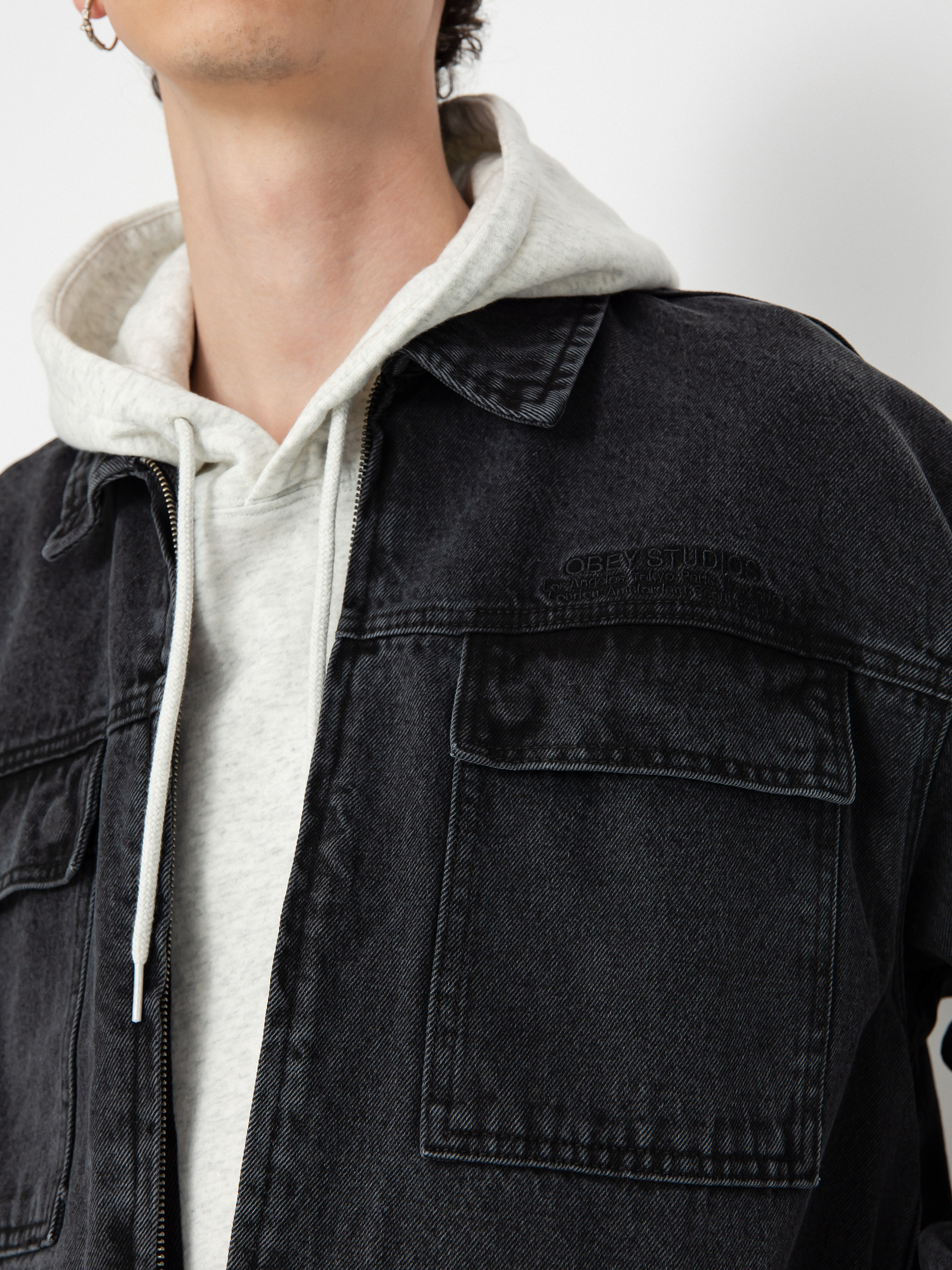 OBEY Easton Jacke (faded black)