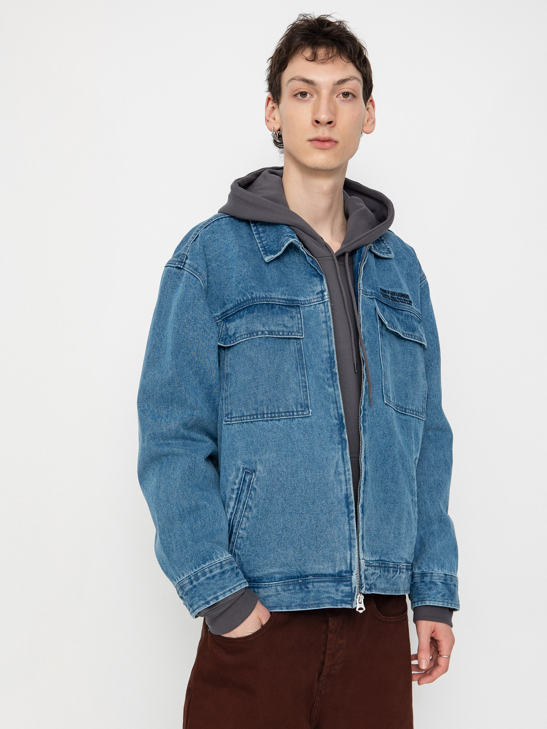 OBEY Easton Jacket blue (light indigo)
