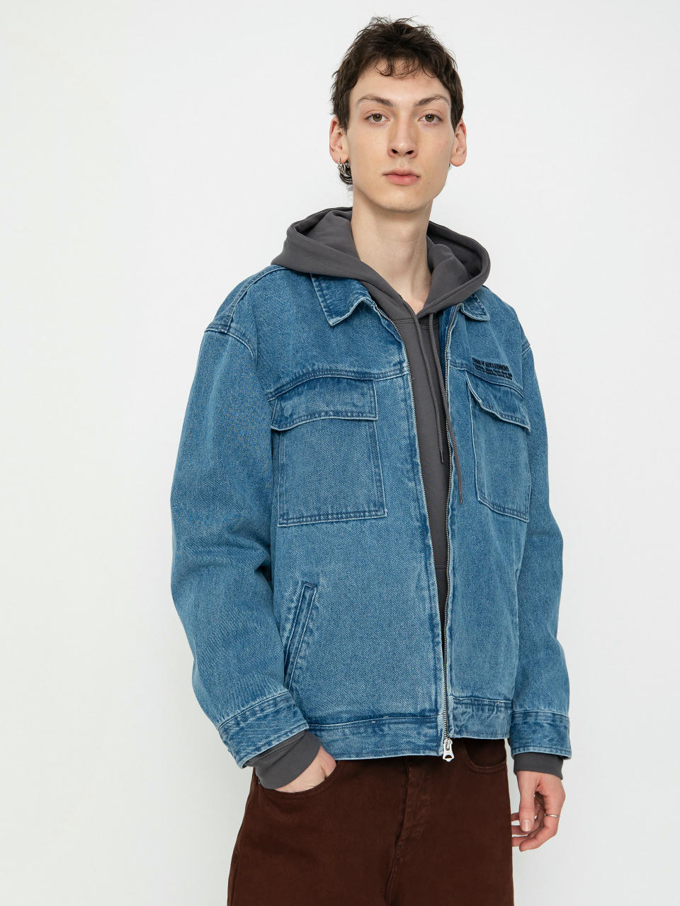 OBEY Easton Jacket (light indigo)