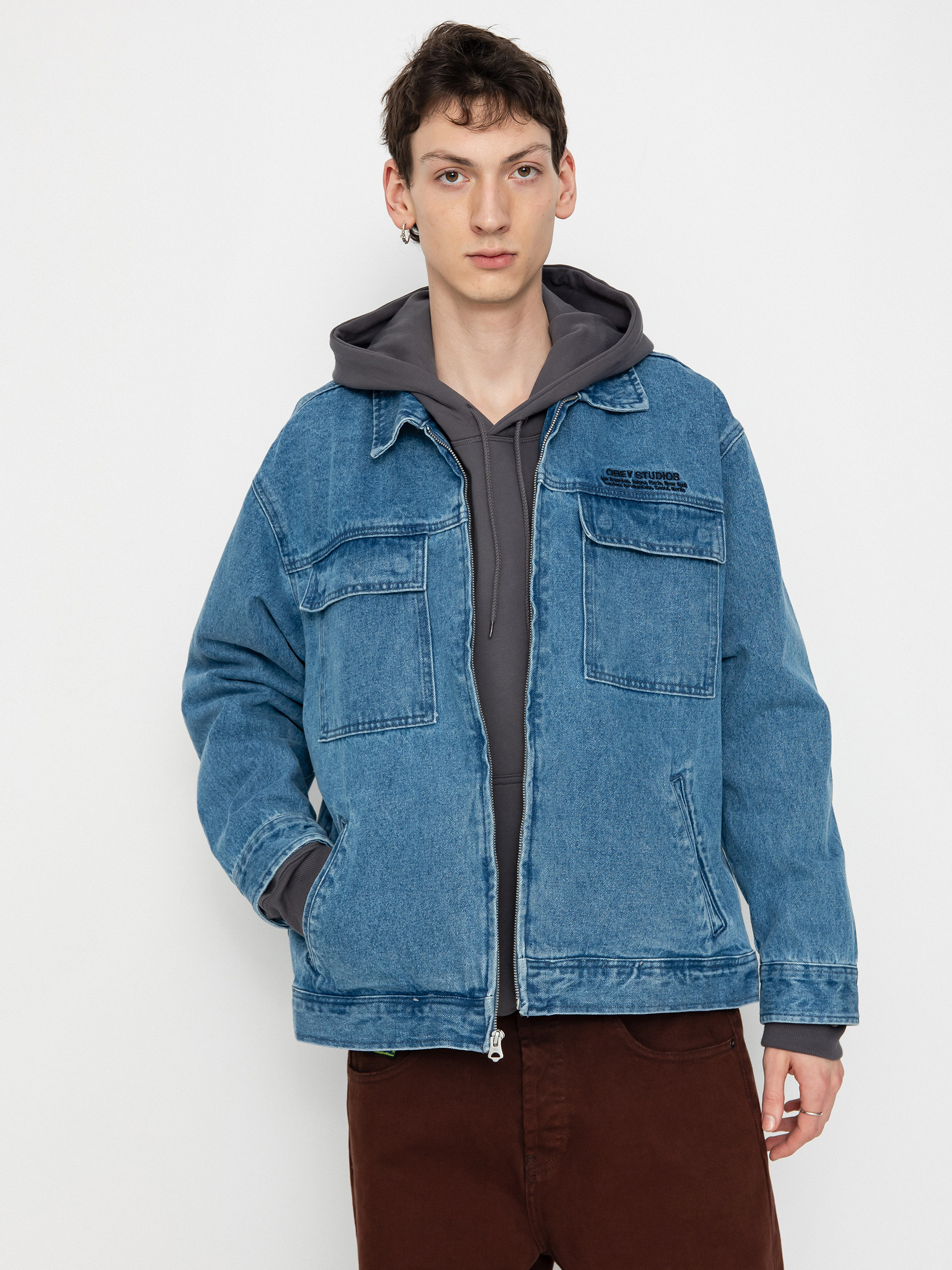 OBEY Easton Jacke (light indigo)