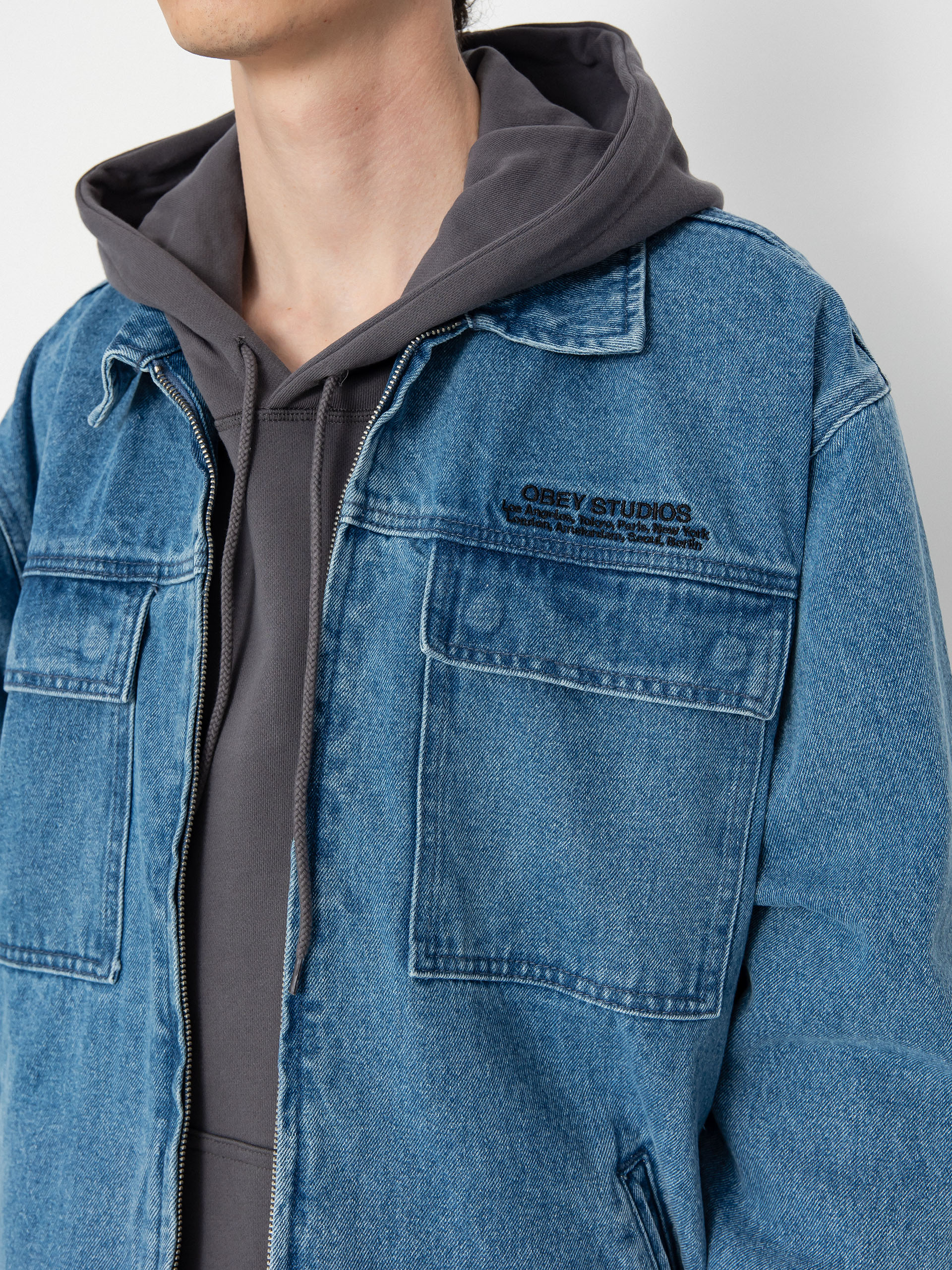 OBEY Easton Jacket (light indigo)