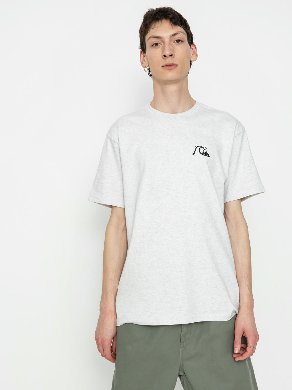 Quiksilver Qs Bubble Logo Dna T-Shirt (snow heather)