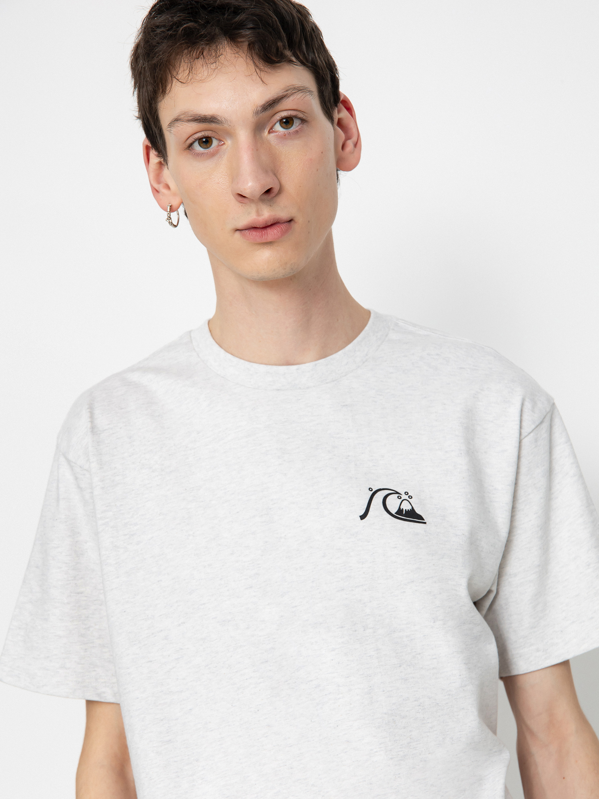 Quiksilver Qs Bubble Logo Dna T-Shirt (snow heather)