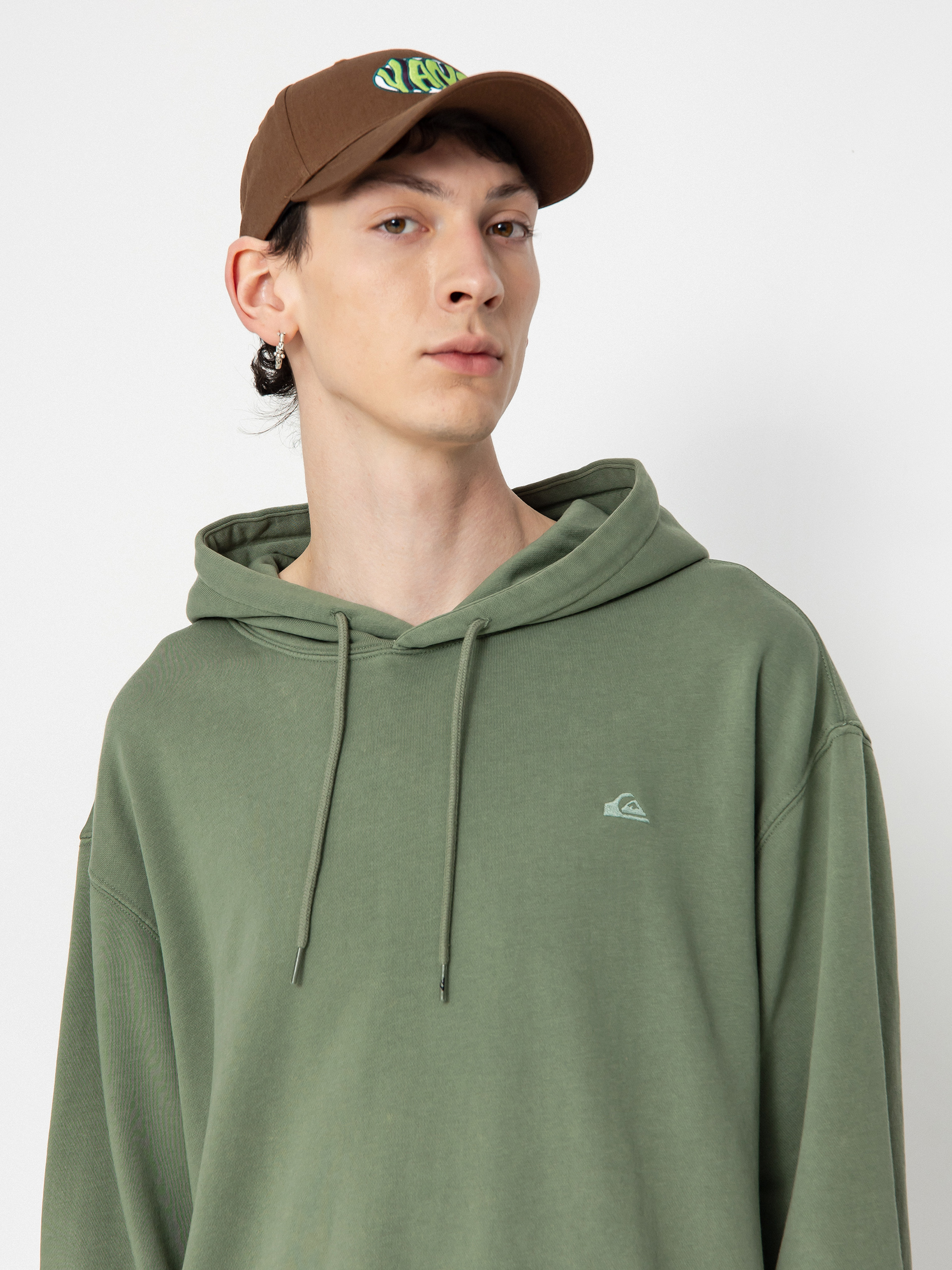 Sudadera Quiksilver Down Hill Verde Hombre