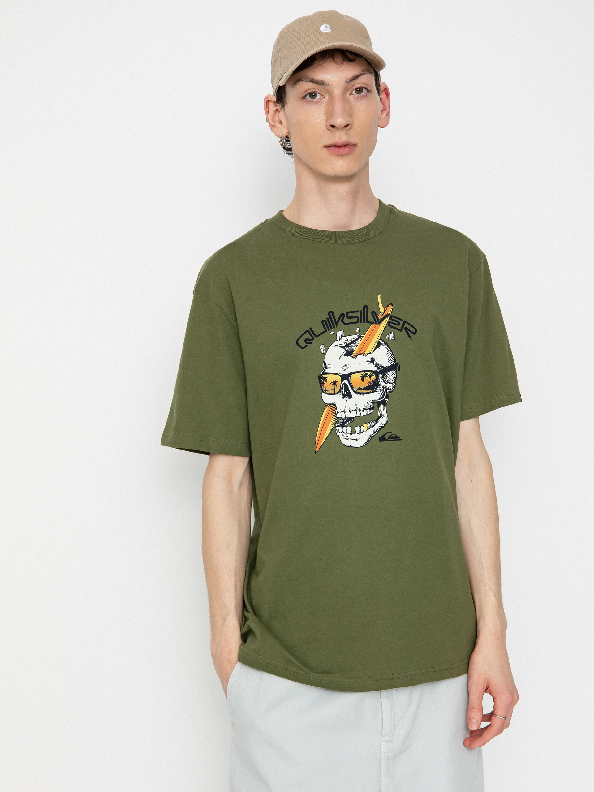 Quiksilver One Last Surf T-Shirt (four leaf clover)