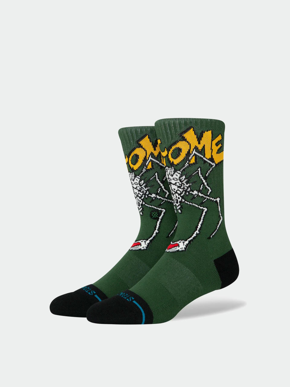 Stance Socken Welcome Wilbur Crew (green)