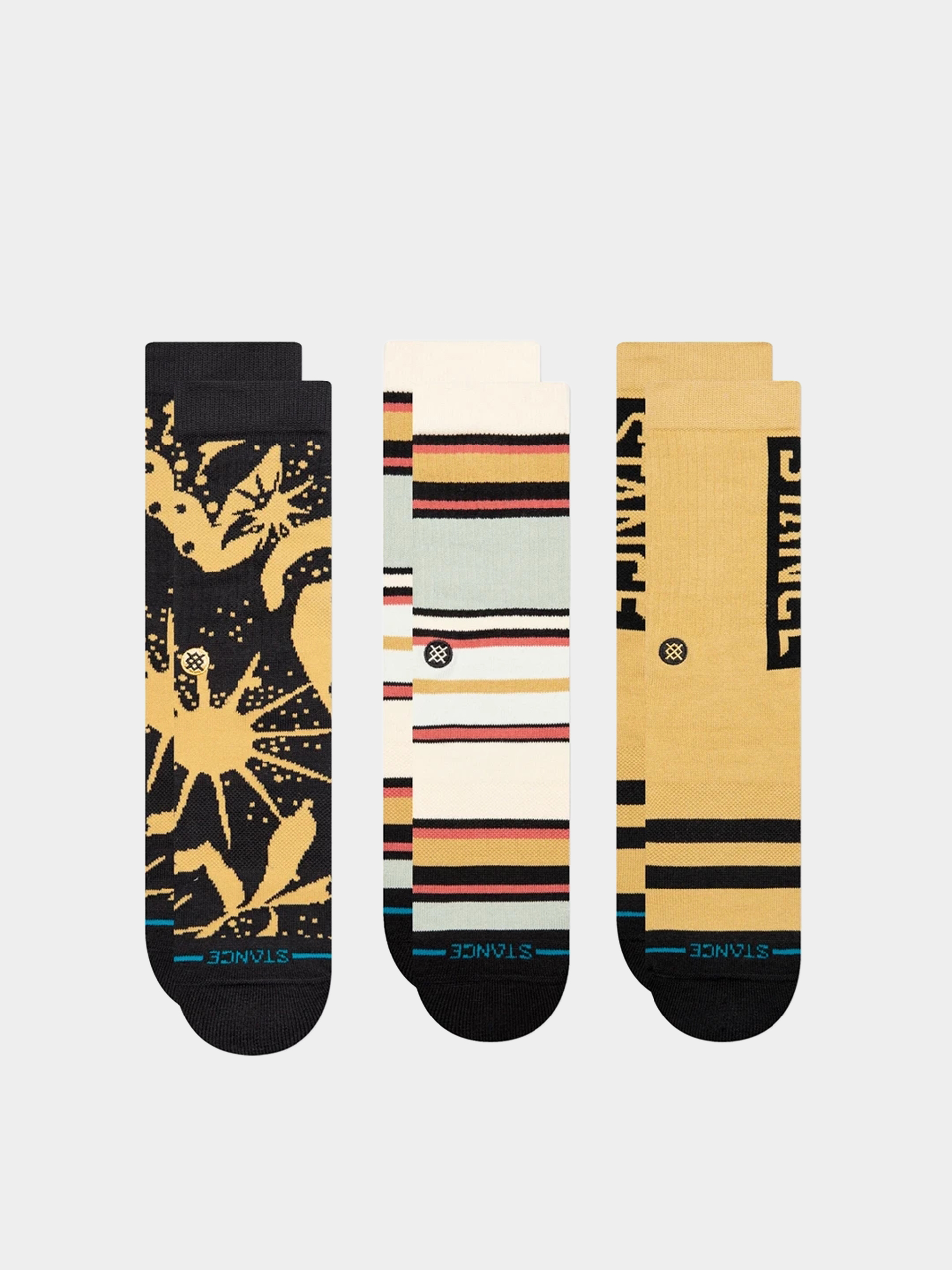 Stance Socken Dunes 3 Pack (black brown)