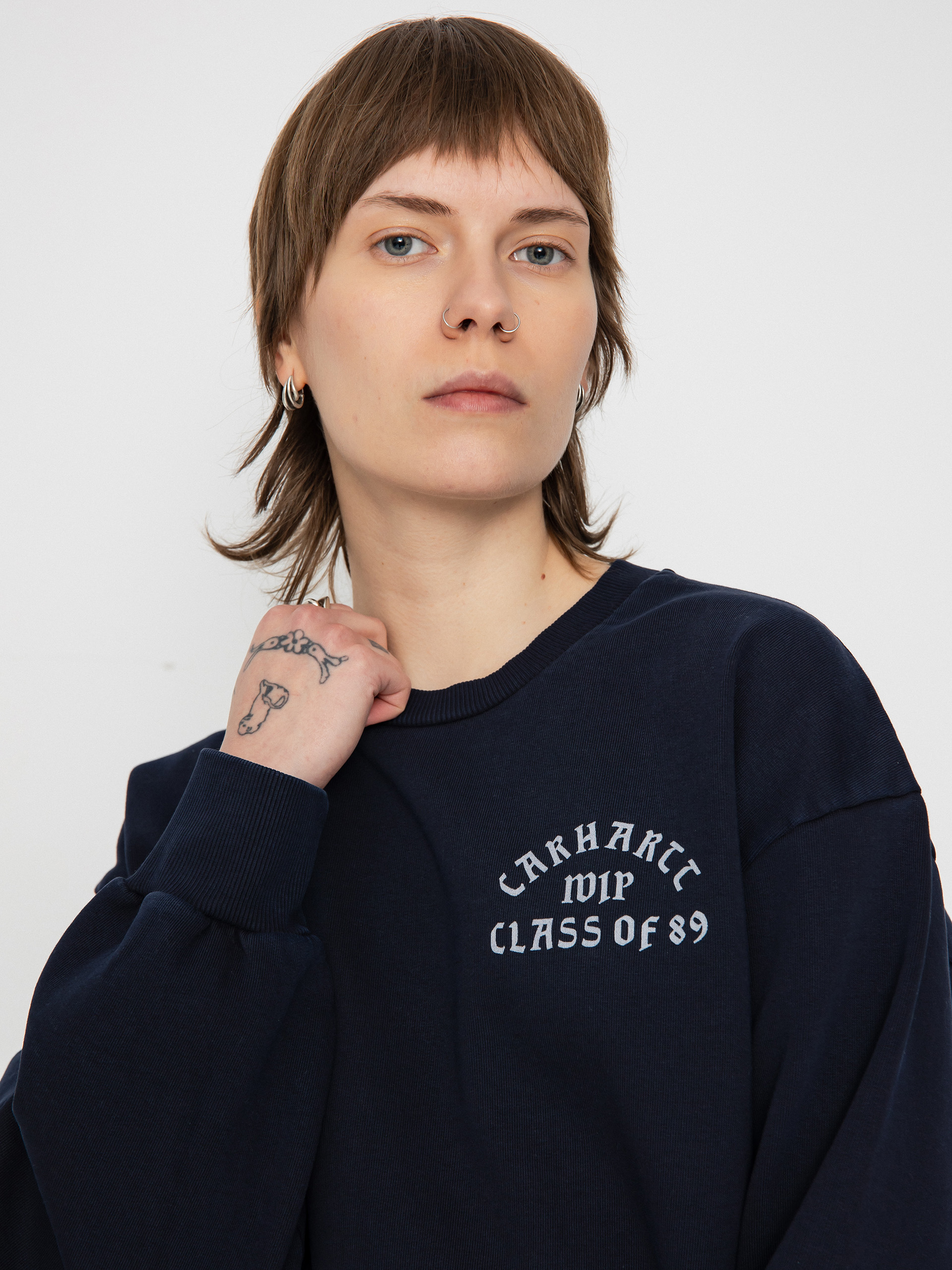 Carhartt WIP Sweatshirt Class of 89 Wmn (dark navy/white)