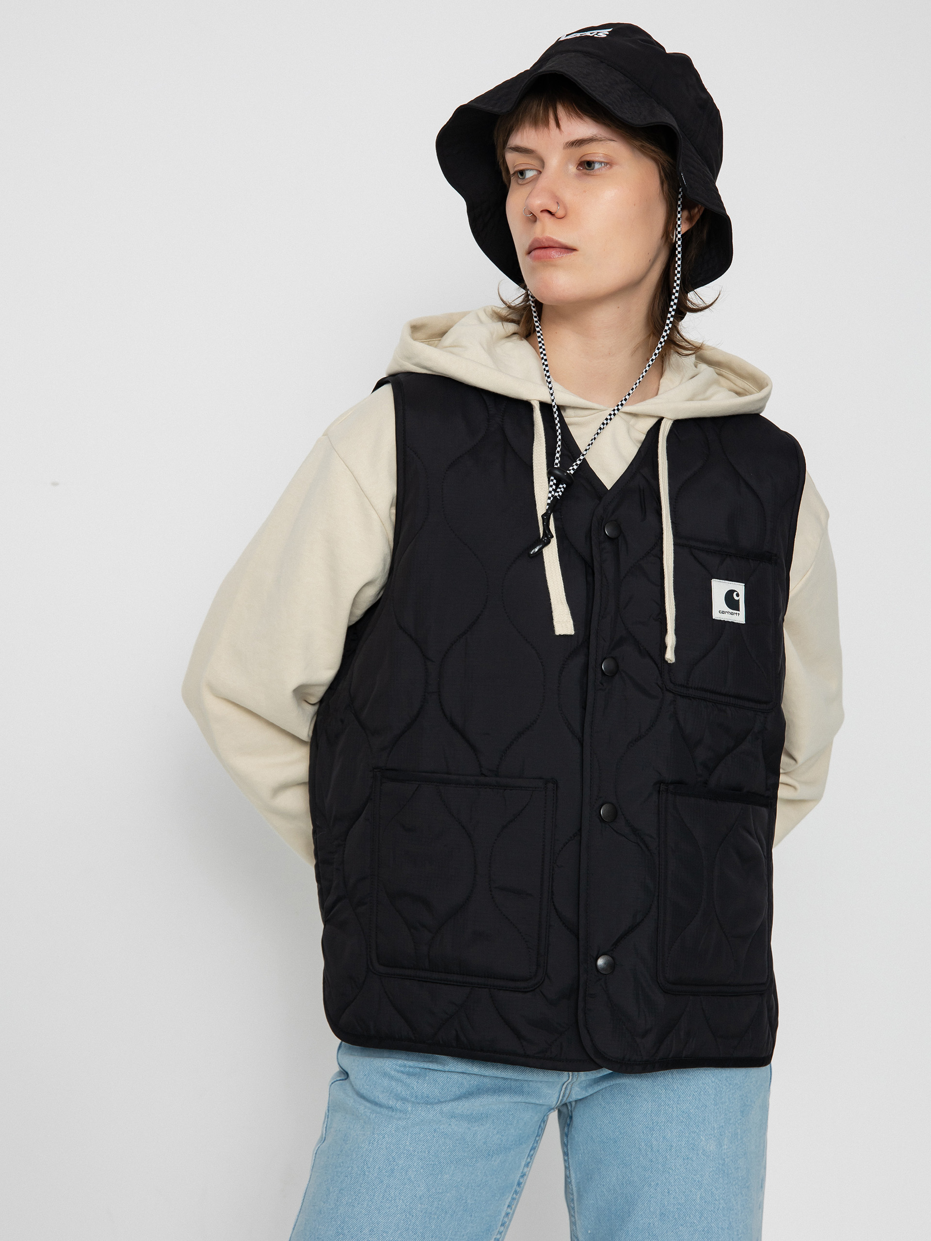 タイトル: 【新品】Carhartt WIP Vest Mサイズ Carhartt WIP - Classic Black Rinsed - Vest | Impericon