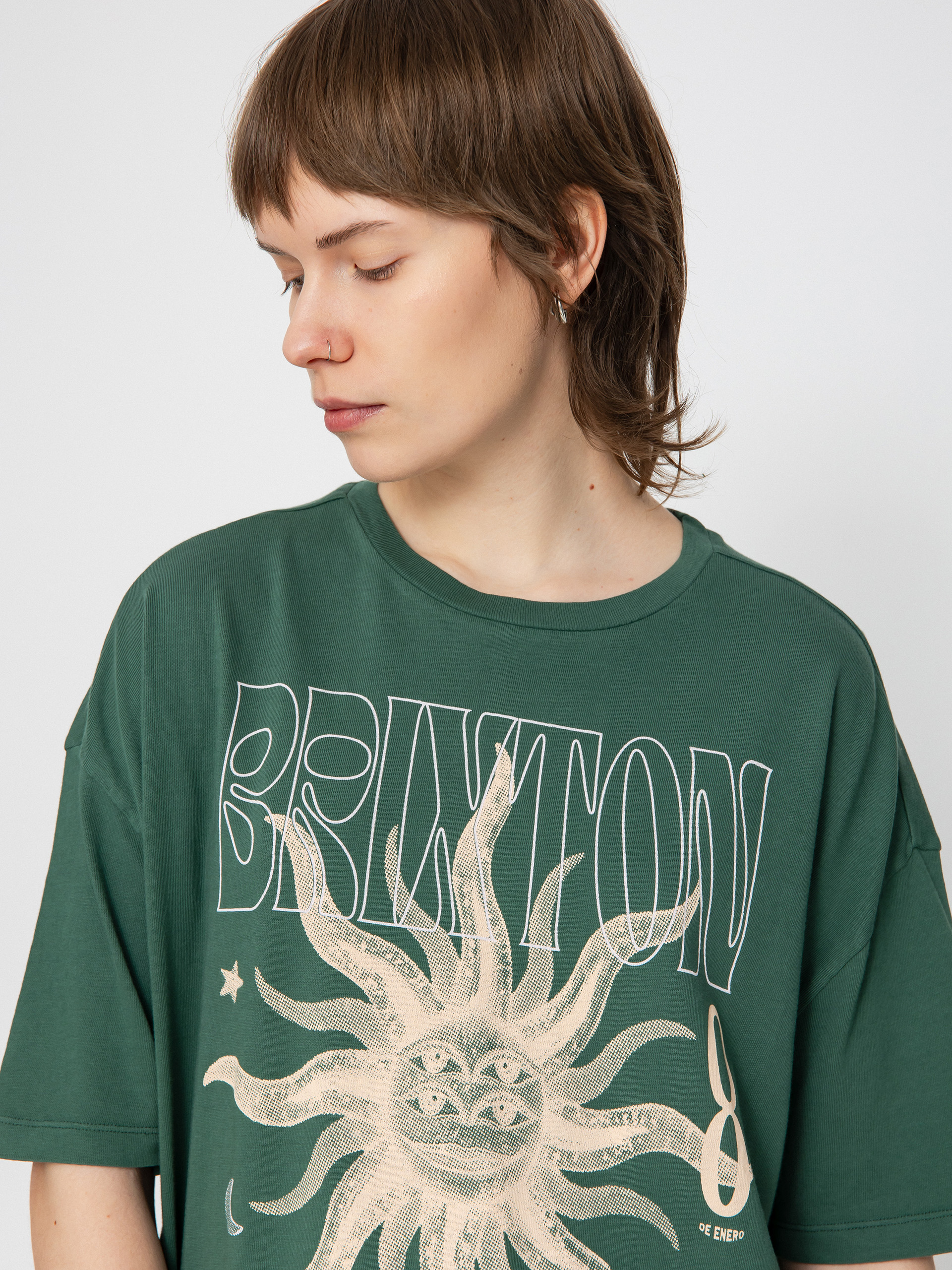 Brixton El Festival Oversized Bf Wmn T-Shirt (trekking green)