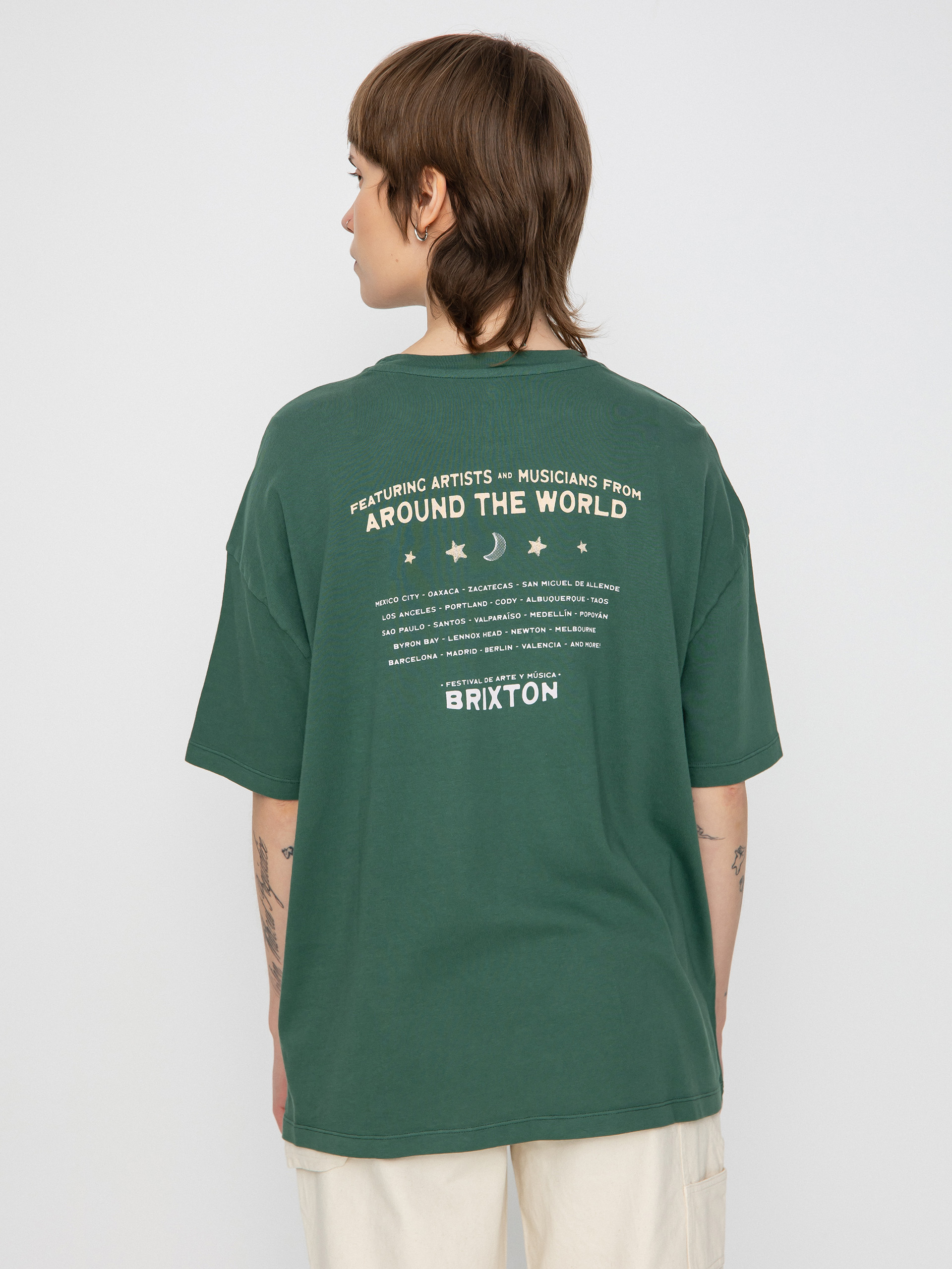 Brixton El Festival Oversized Bf Wmn T-Shirt (trekking green)