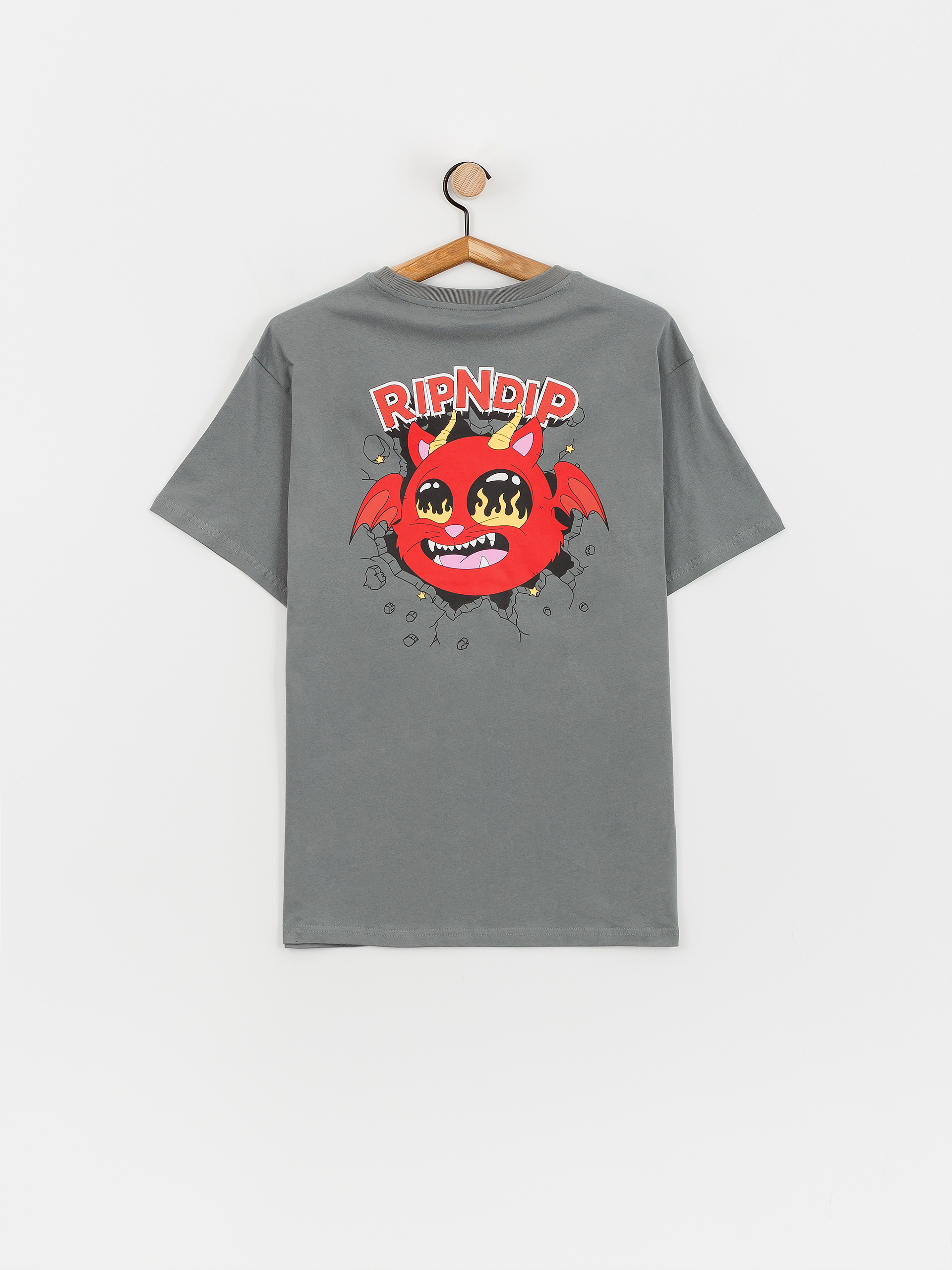 RipNDip Devil Monster T-Shirt (charcoal)