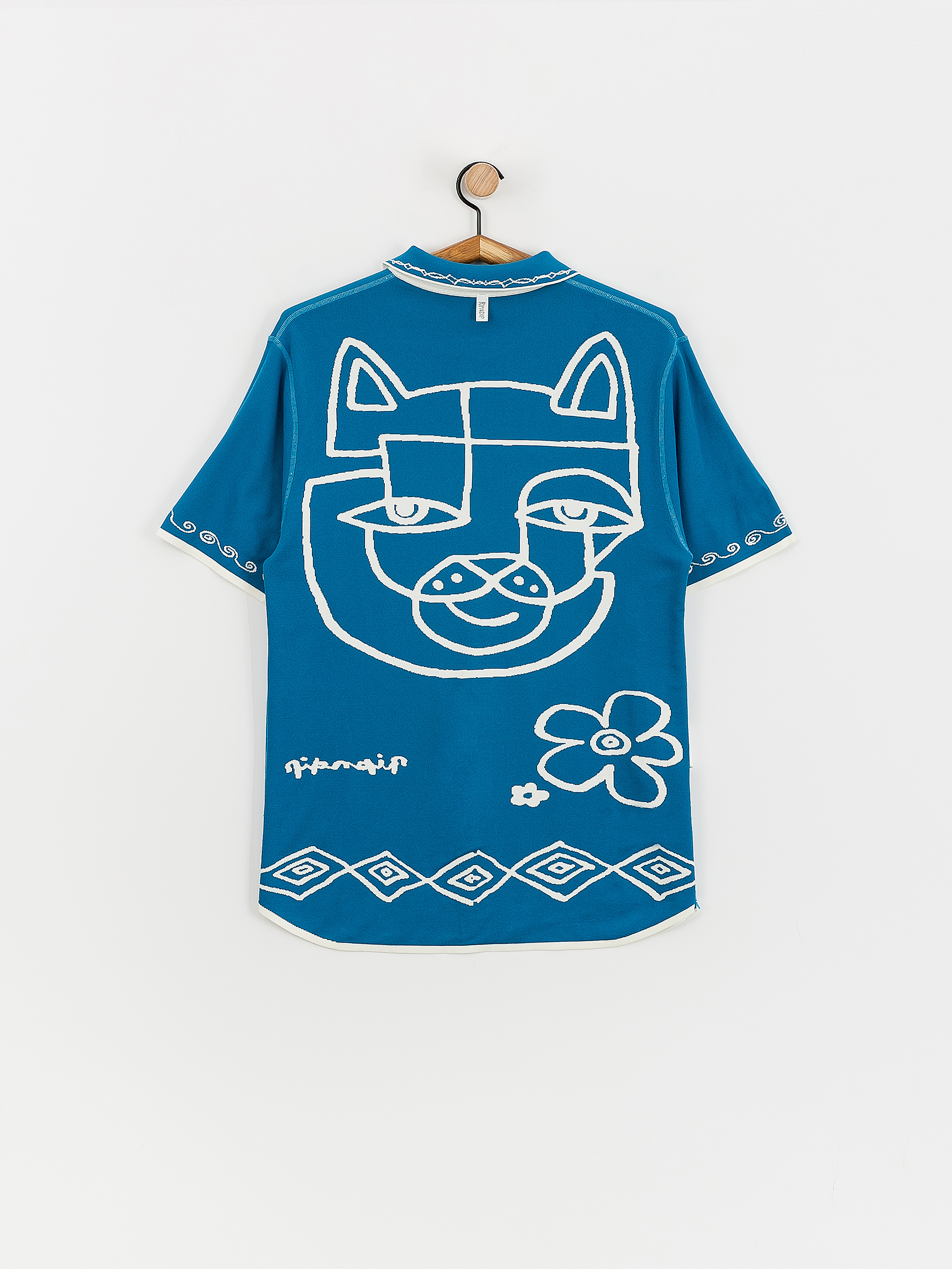 RipNDip Hemd Blonded Knitted Button (off white)