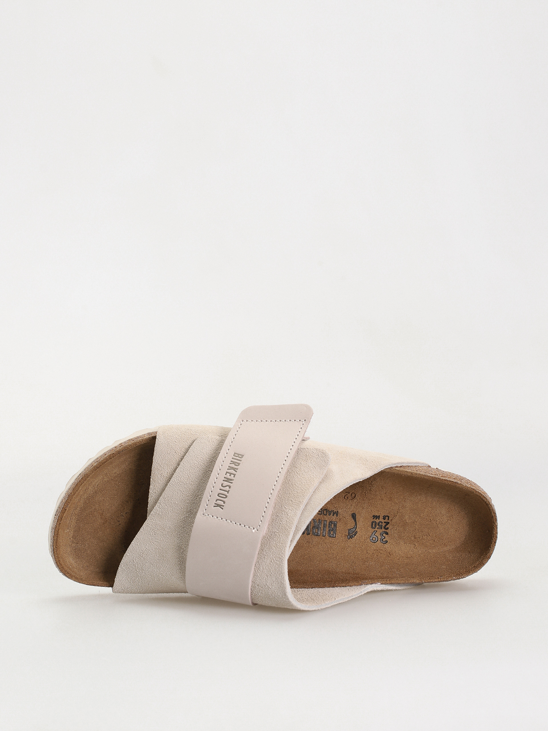 Birkenstock Kyoto Nubuck Suede Leather Narrow Wmn Flip Flops (antique white)