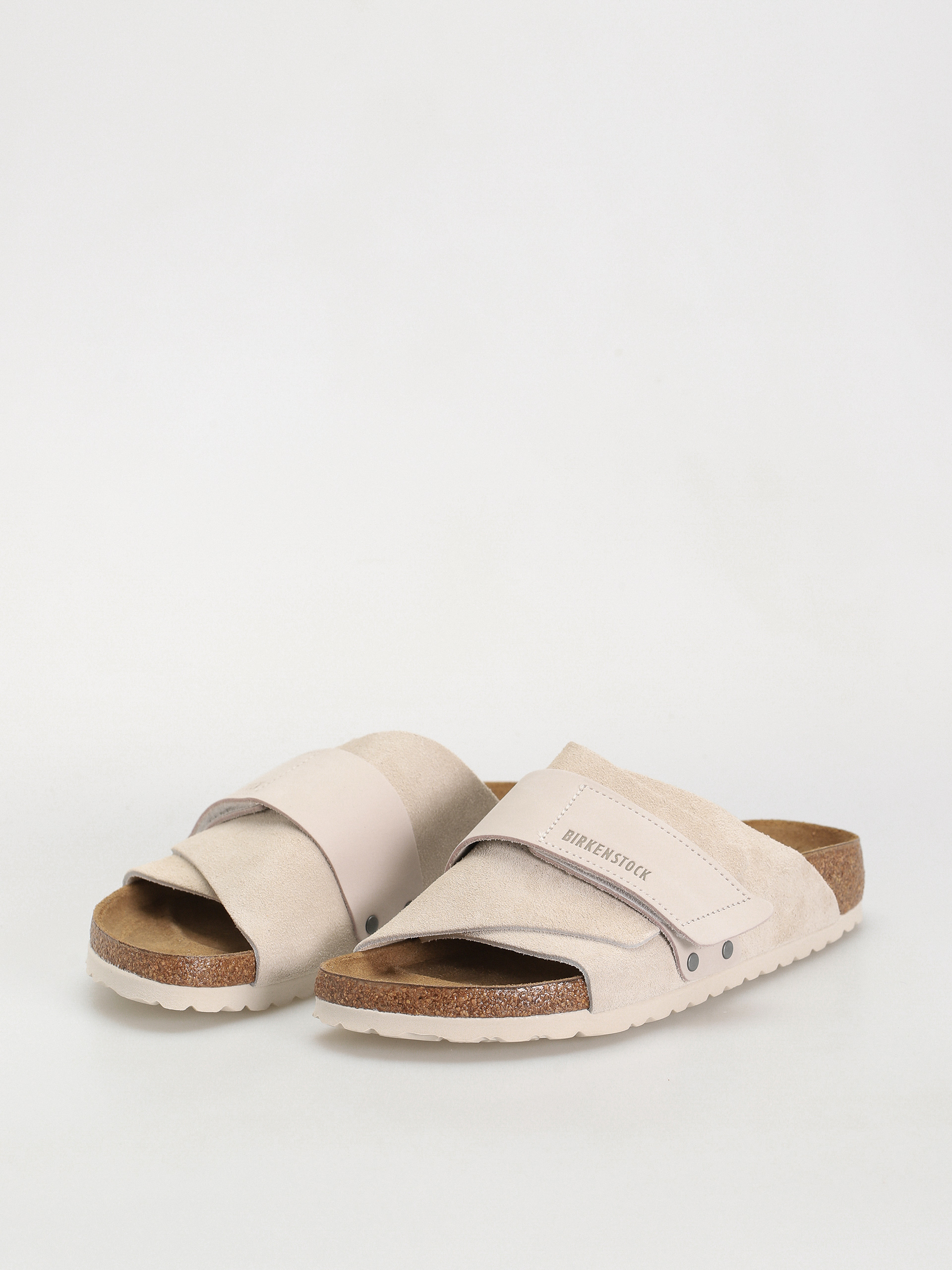 Birkenstock Kyoto Nubuck Suede Leather Narrow Wmn Flip Flops (antique white)