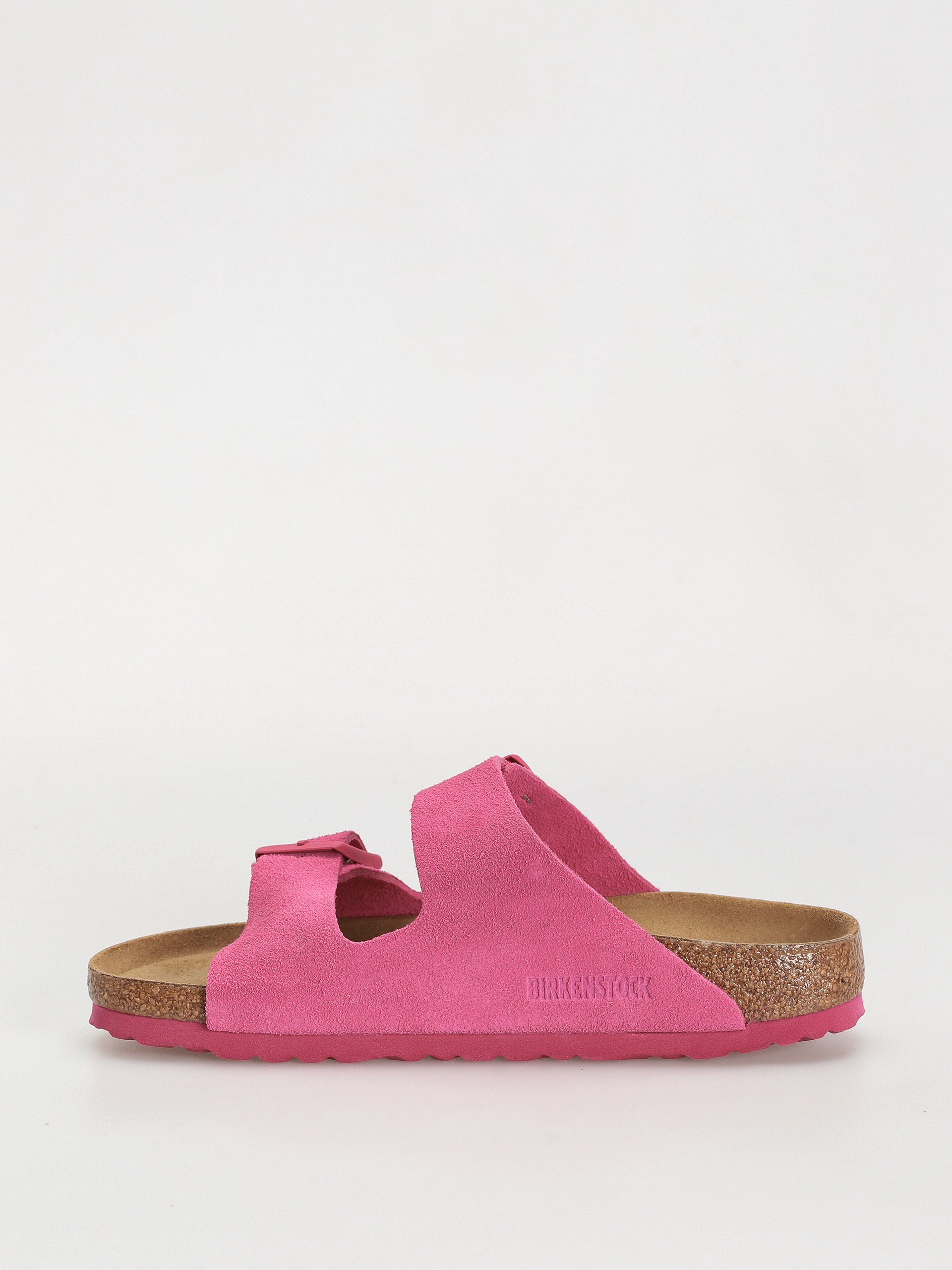 Birkenstock Arizona Suede Leather Narrow Wmn Flip-flops (fuchsia tulip)