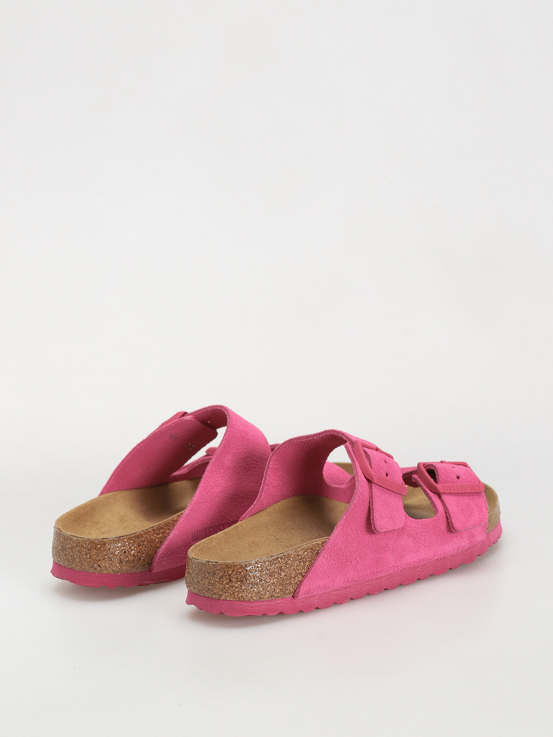Birkenstock Arizona Suede Leather Narrow Wmn Flip-flops (fuchsia tulip)