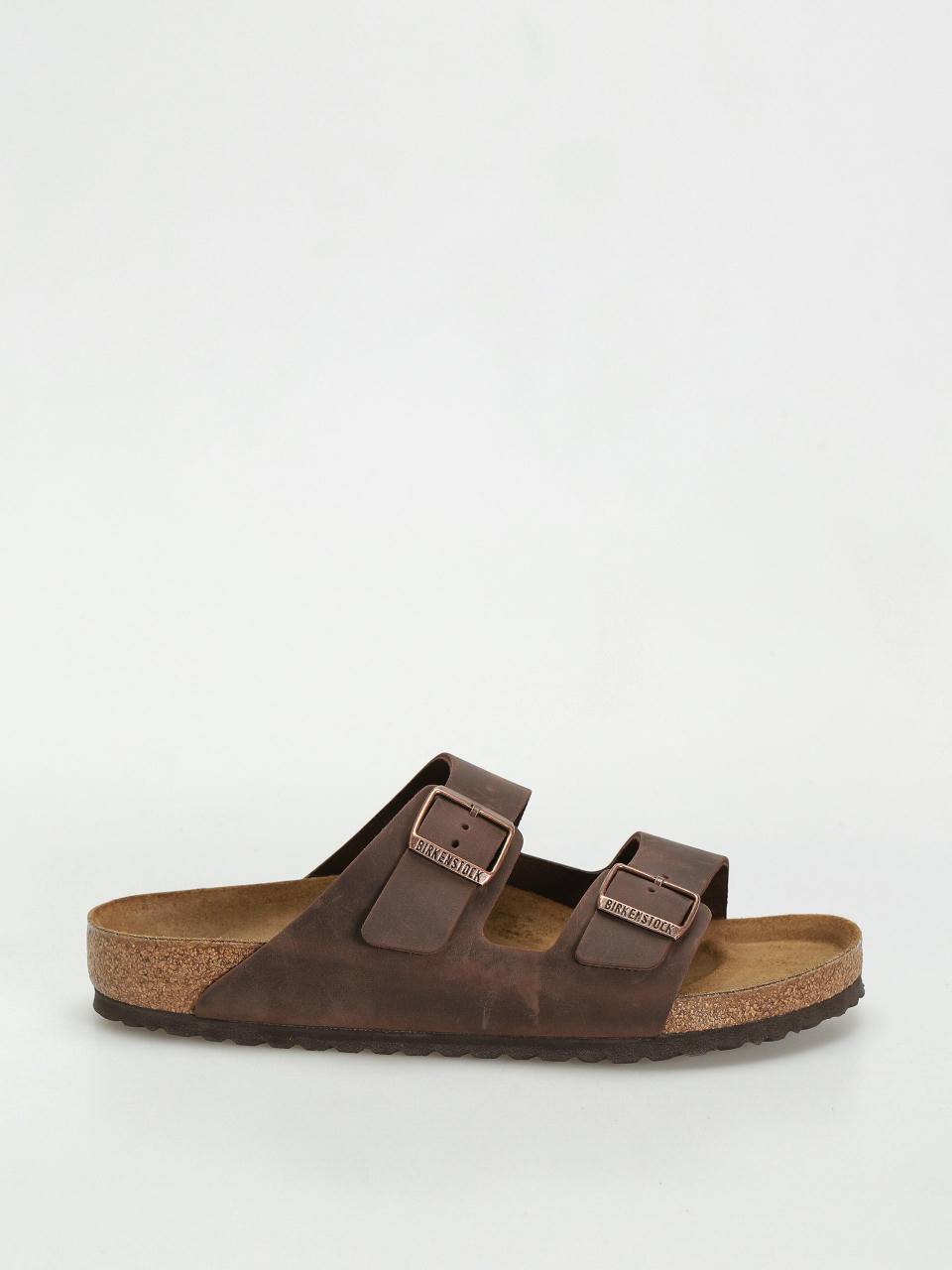 Birkenstock Arizona Oiled Leather Regular Flip Flops (habana)