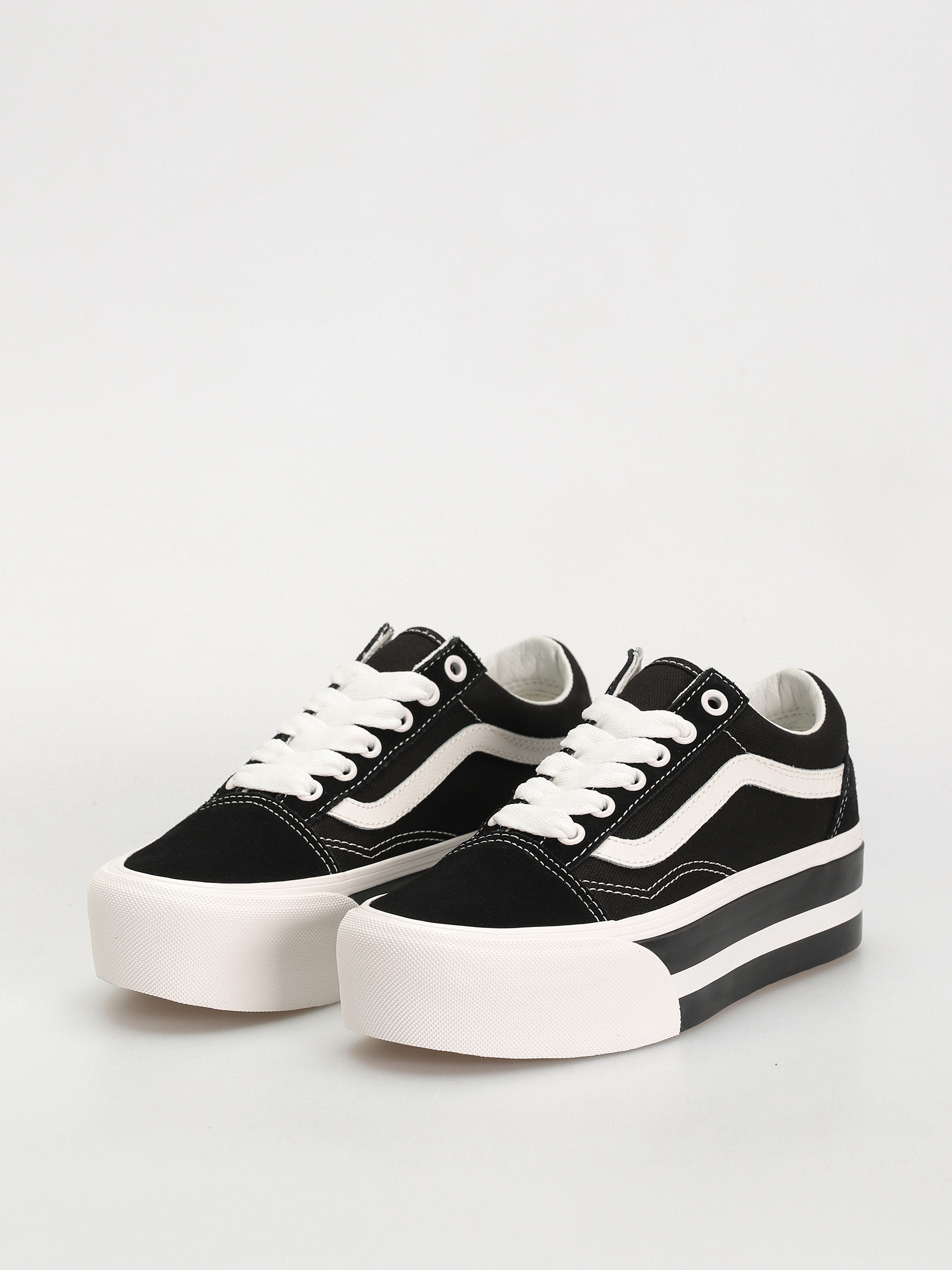 Vans Old Skool Stackform Shoes (smarten up black/white)
