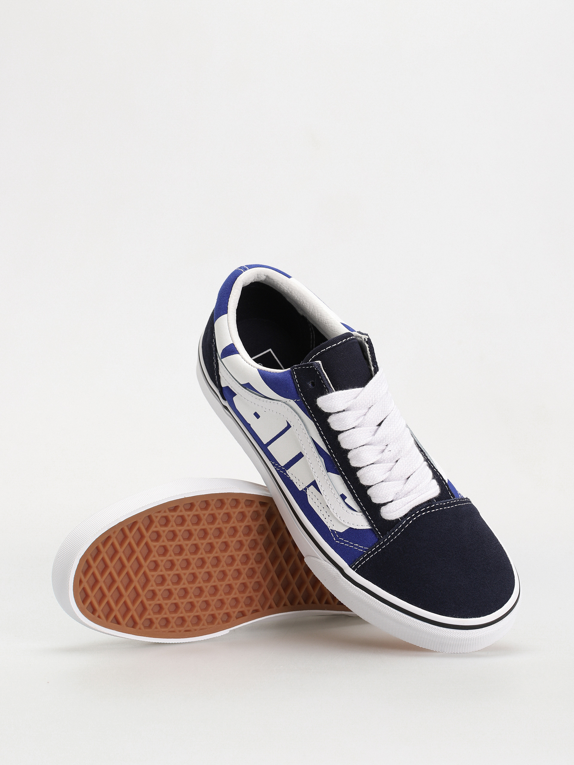 Vans Old Skool Shoes navy blue jumbo vans blue white