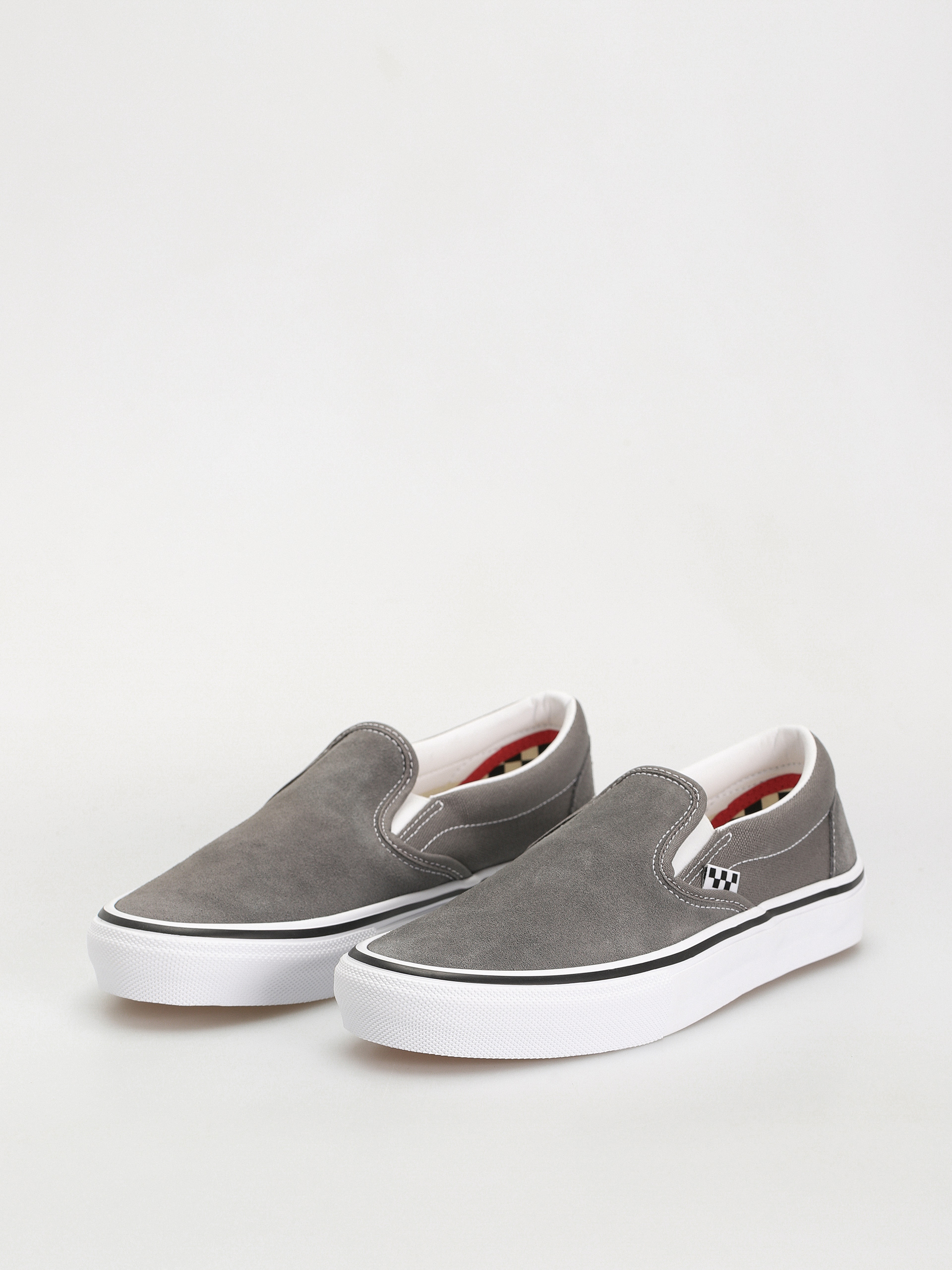 Vans Skate Slip On Shoes (pewter/white)