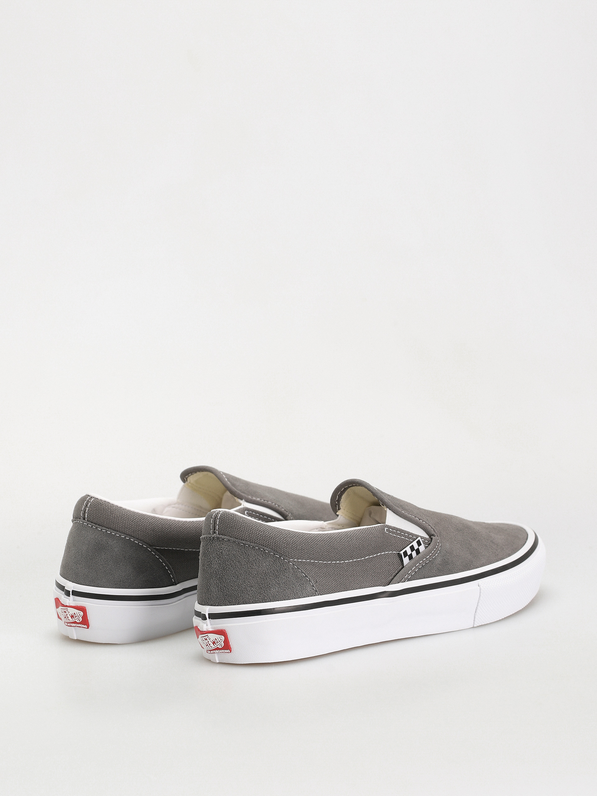 Vans Skate Slip On Shoes (pewter/white)