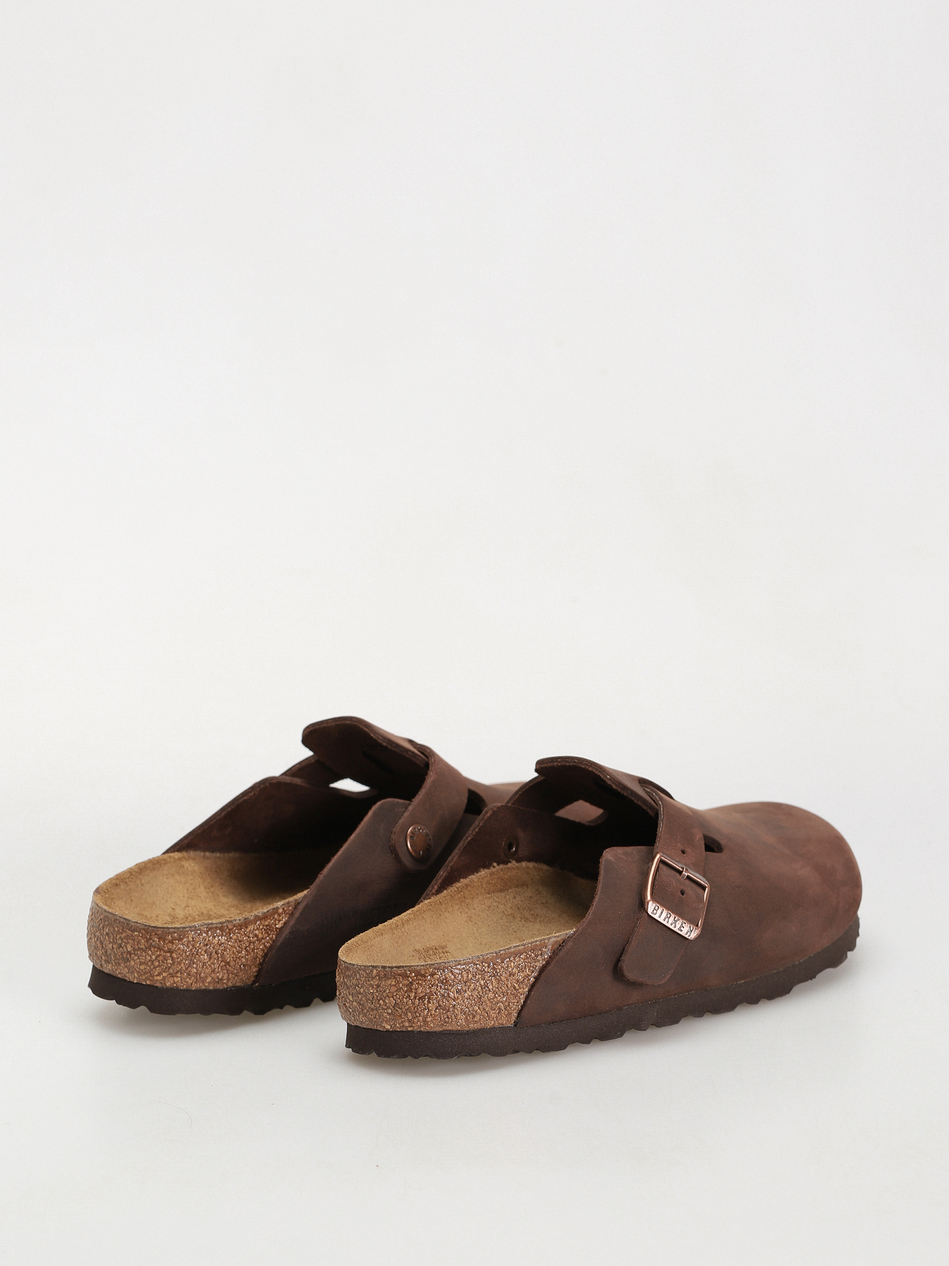 Birkenstock Boston Oiled Leather Narrow Wmn Flip-flops (habana)
