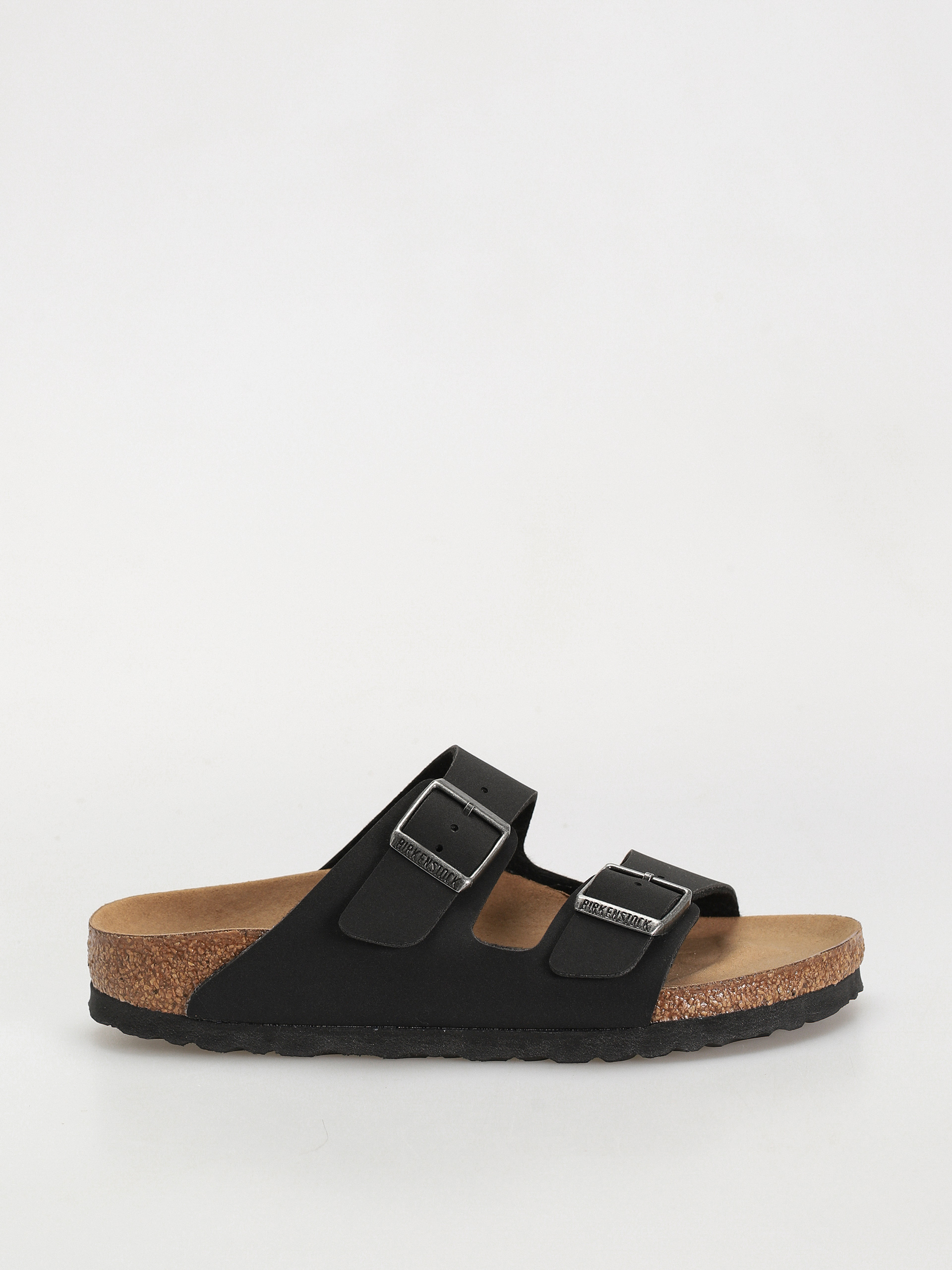 Birkenstock Arizona Suede Leather Narrow Flip flops Wmn Schwarz black