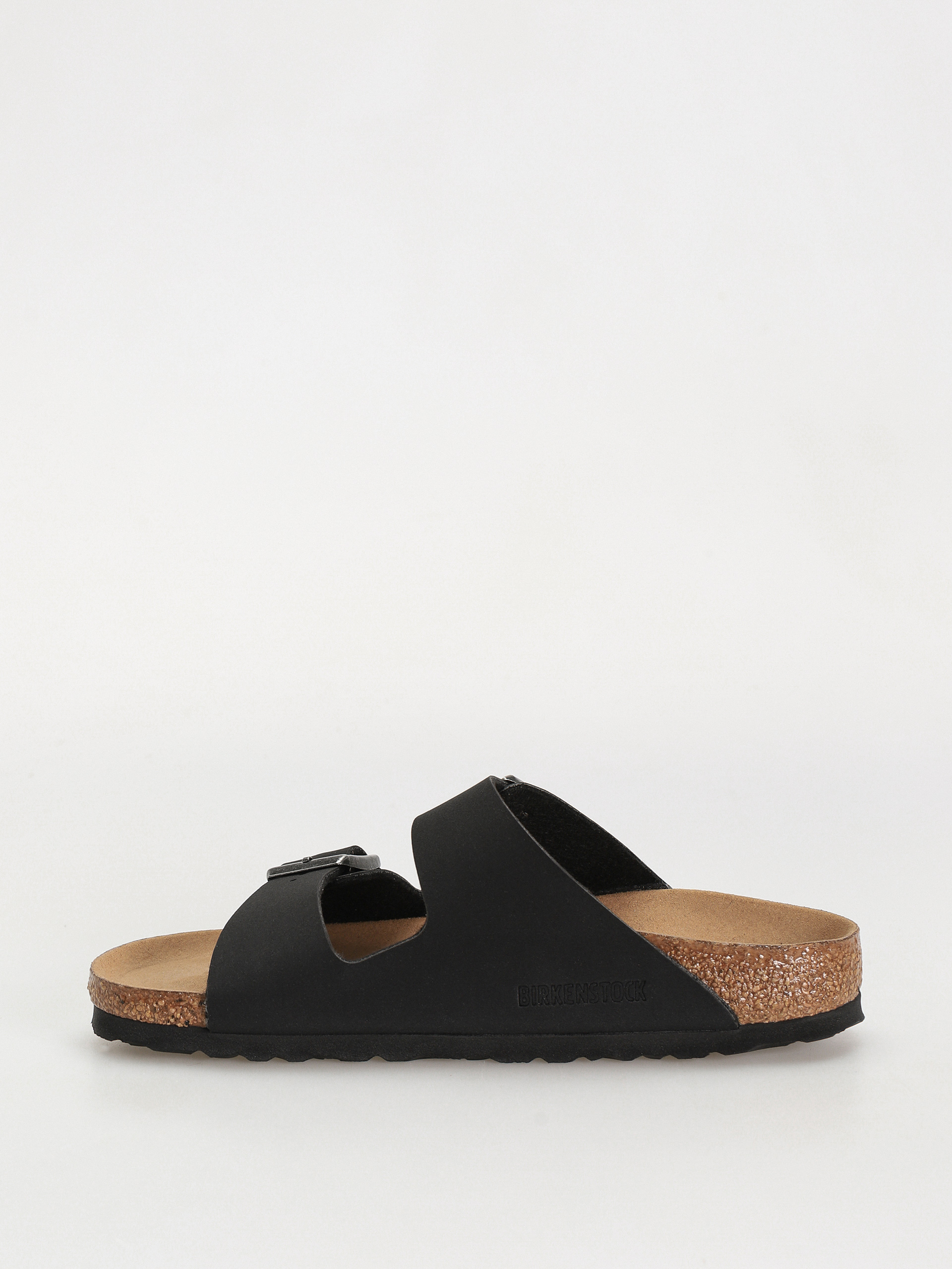 Birkenstock Arizona Birko Flor Nubuck Narrow Wmn Flip Flops (black)