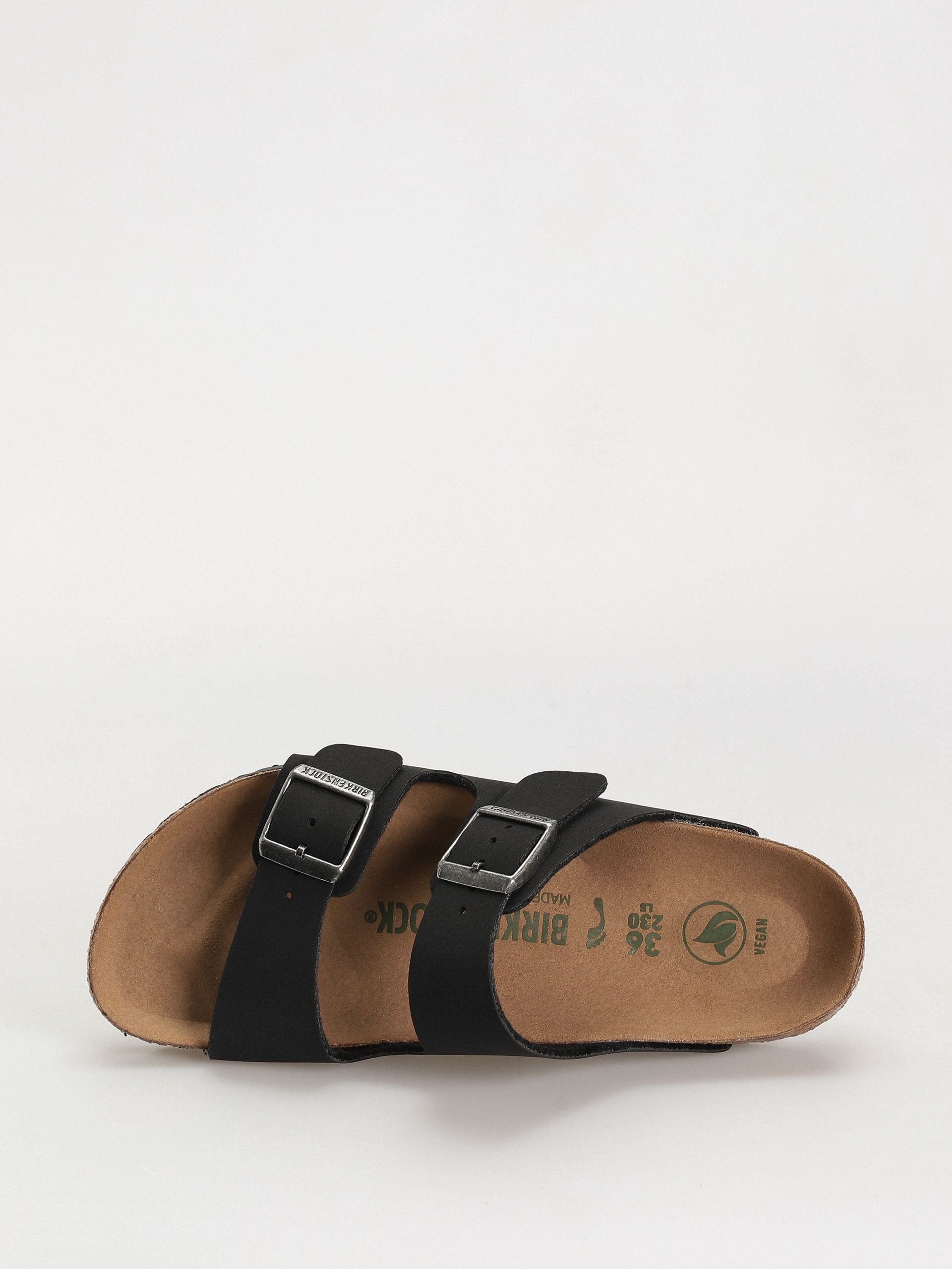 Birkenstock Arizona Birko Flor Nubuck Narrow Wmn Flip-flops (black)